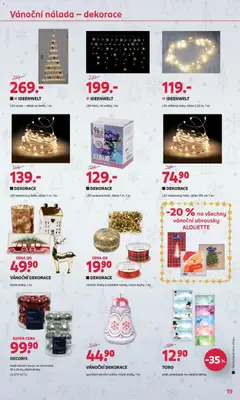 Náhled letáku LED strom - věšák na dveře, 1 ks, LED strom - věšák na dveře, 1 ks od 19.11.2025 | Strana: 19 | Produkty: Ubrousky, Vánoční dekorace, LED, Dekorace