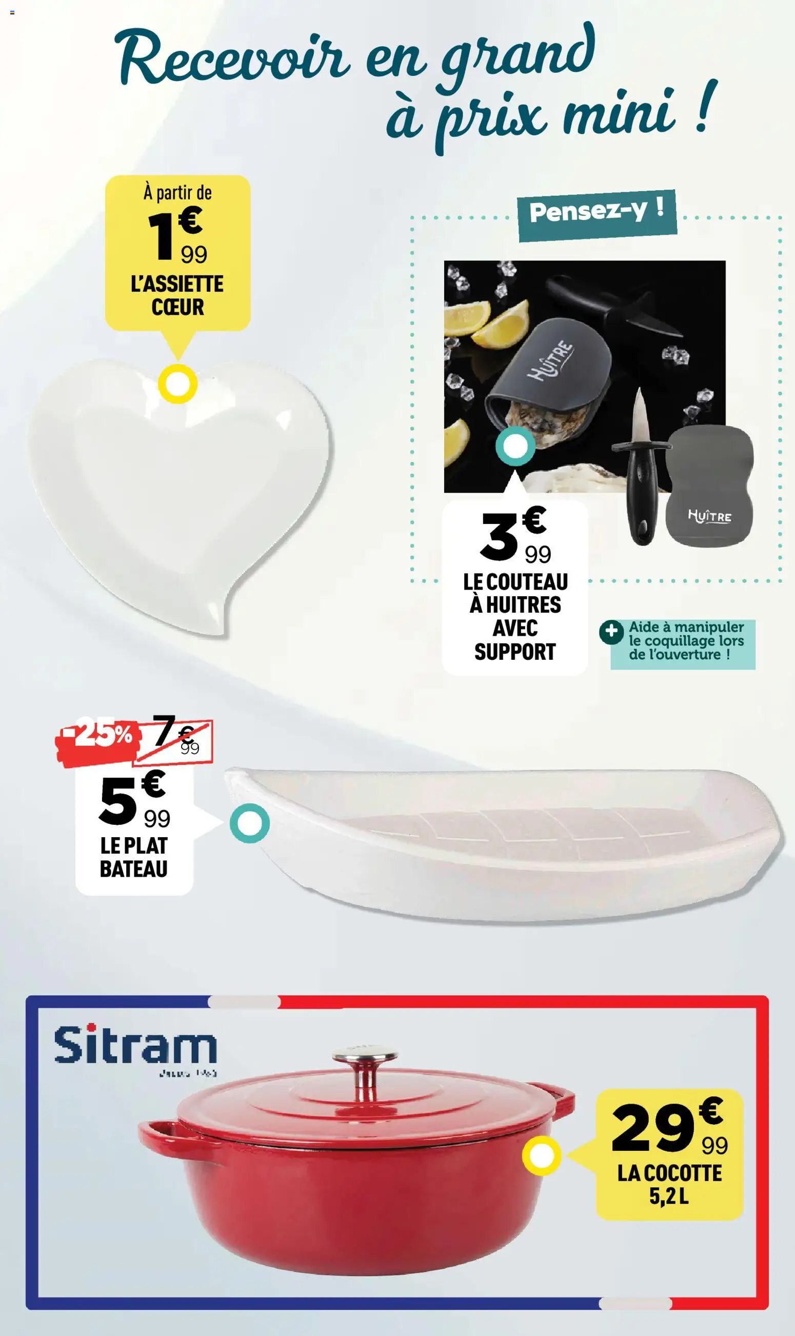 {H1} | Page: 4 | Produits: Couteau, Huîtres