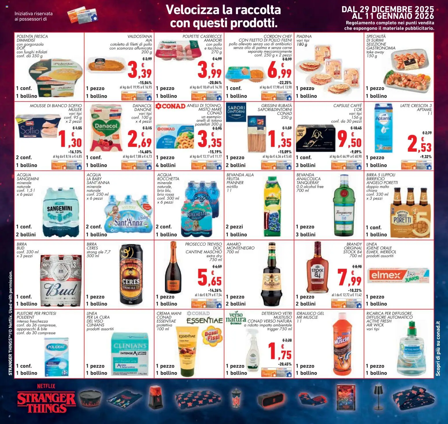 Volantino Conad del 27.12.2025 | Pagina: 26 | Prodotti: Pollo, Frutta, Olio, Polpette