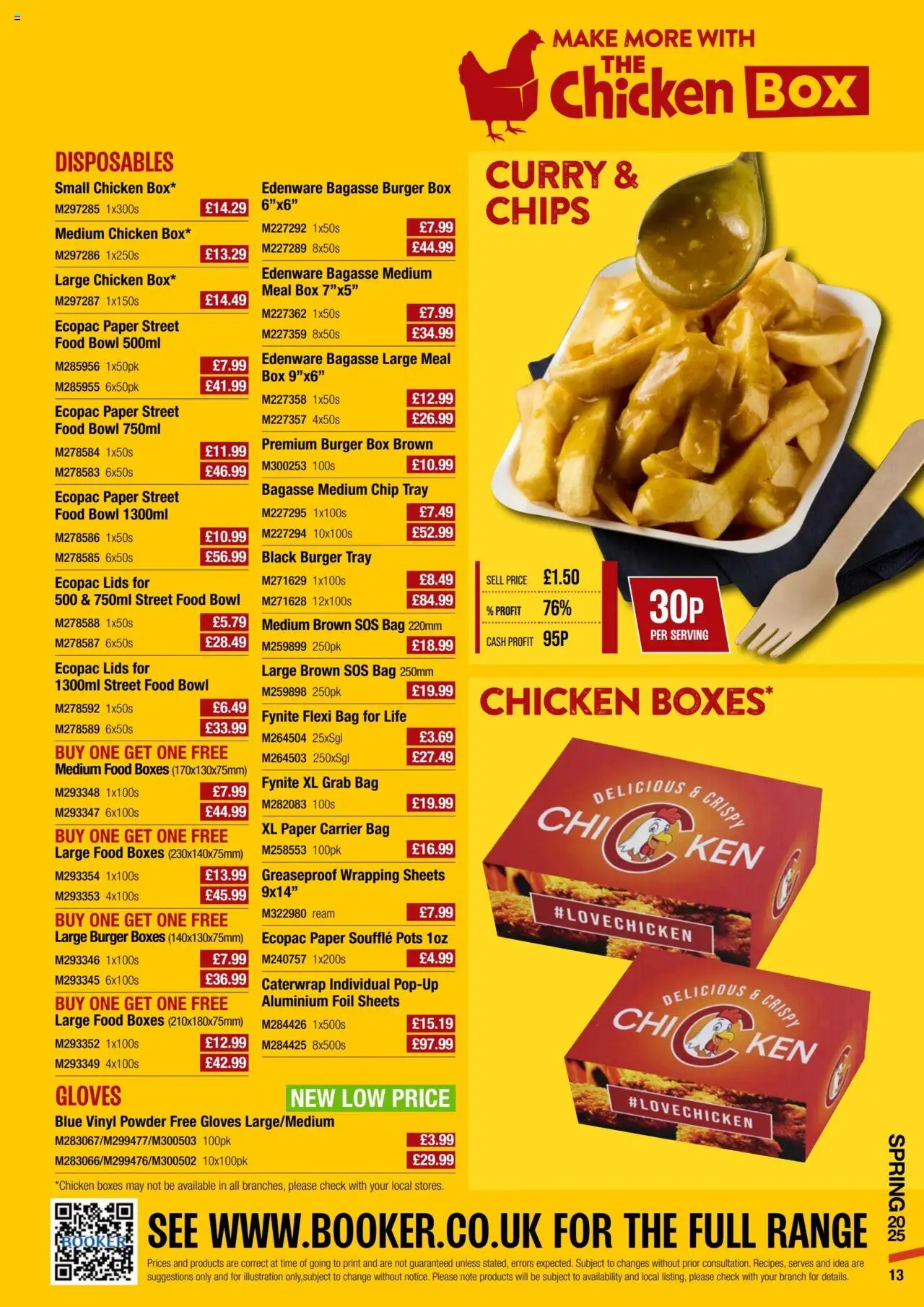  | Page: 13 | Products: Chicken, Gloves, Chips, Bag