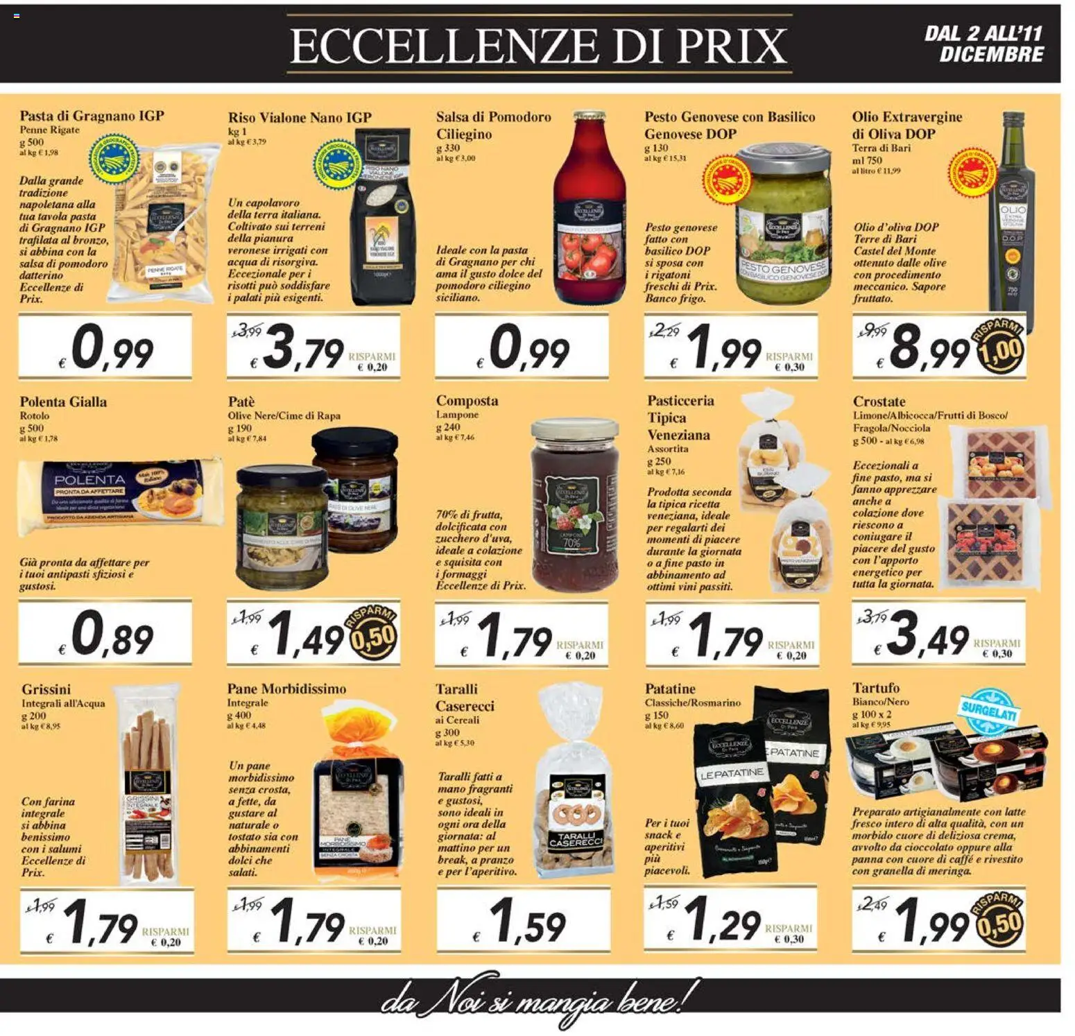 Volantino Prix del 02.12.2025 | Pagina: 9 | Prodotti: Pane, Caffè, Patatine, Acqua