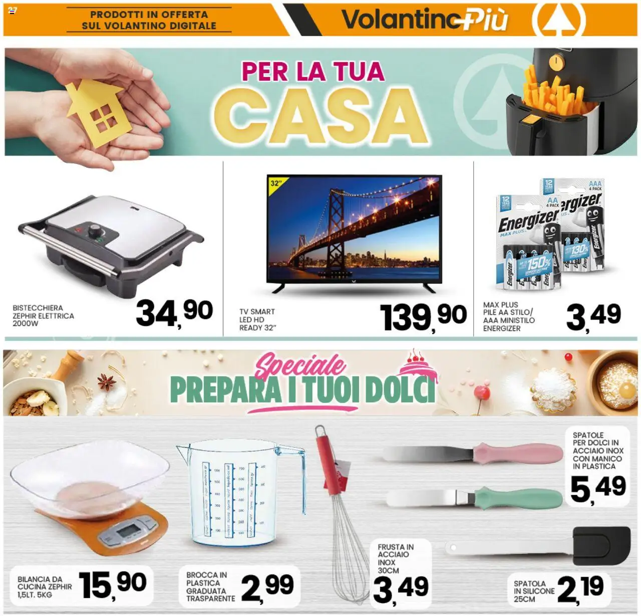 Volantino Interspar del 13.10.2025 | Pagina: 27 | Prodotti: TV, Spatola, Silicone, Bilancia