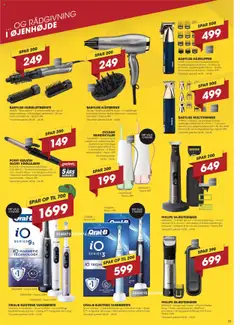 Punkt1 Tilbudsavis gyldig fra 04.08.2025 | Side: 15 | Produkter: Tandbørste, Elektrisk Tandbørste, Hårklipper, Krøllejern