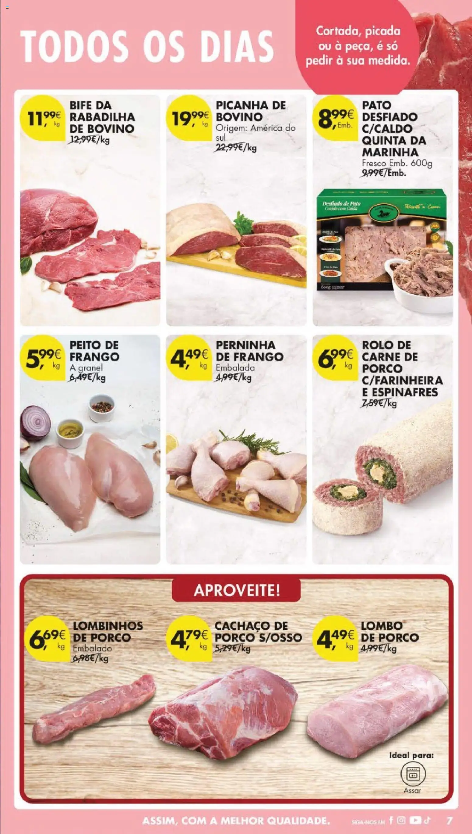 Pingo Doce Black Friday │ válido de 25.11.2025 | Página: 7 | Produtos: Espinafres, Peito de frango, Frango, Carne de porco