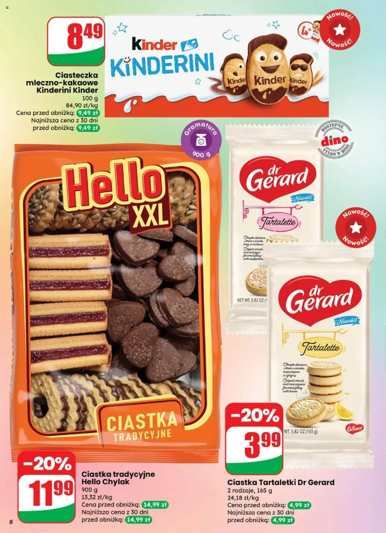 Dino Gazetka od 10.09.2025 | Strona: 8 | Produkty: Ciastka, Ciasteczka