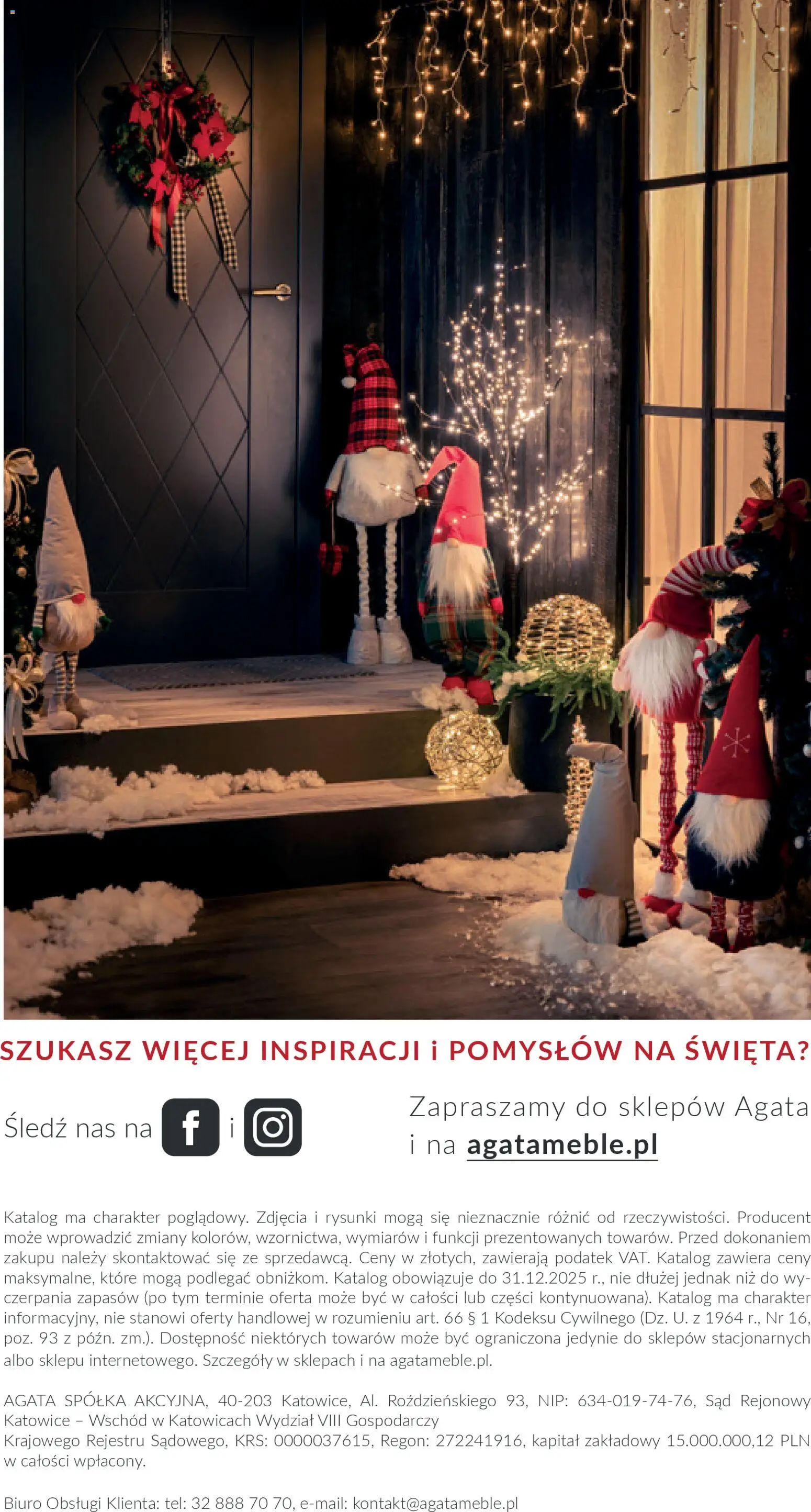 Salony Agata Gazetka - Katalog świąteczny od 05.12.2025 | Strona: 14 | Produkty: Śledź