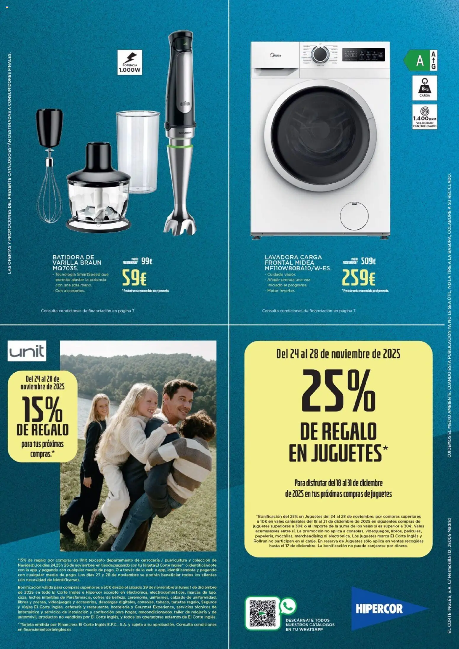 Hipercor - Black Friday │ válido desde el 24.11.2025 | Página: 8 | Productos: Juguetes, Lavadora, Batidora