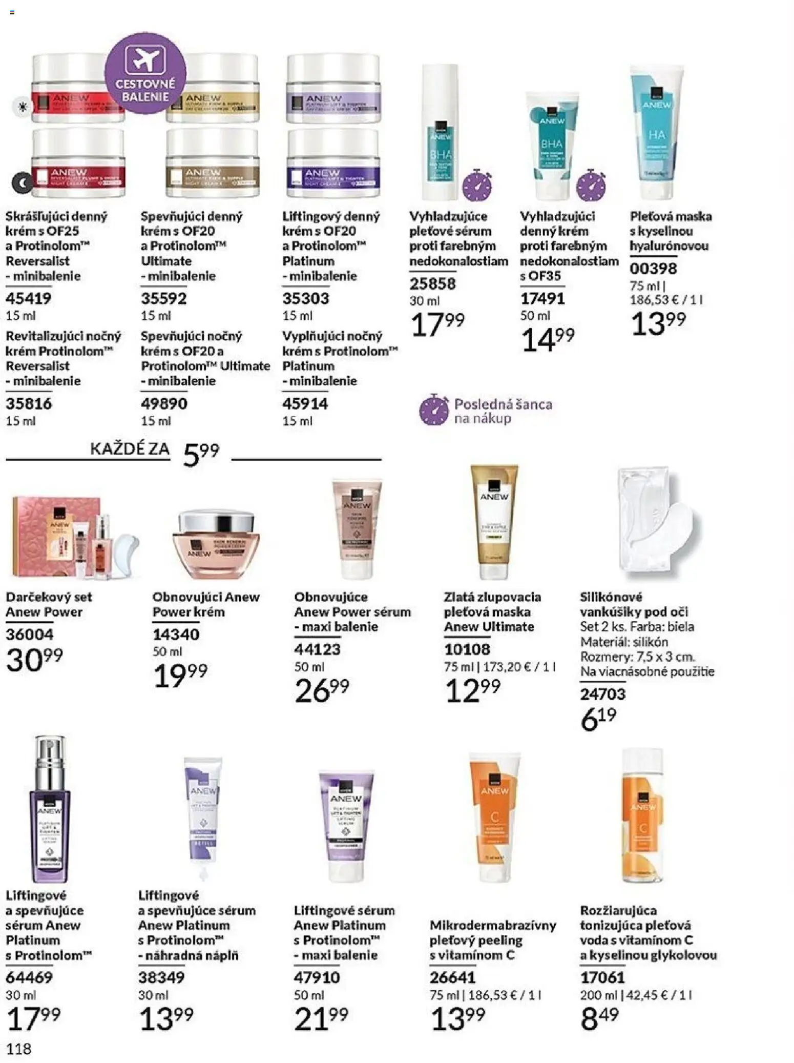 Nové Avon akcie – leták je platný od 01.02.2026 | Strana: 118 | Produkty: Maska, Peeling, Krém, Voda