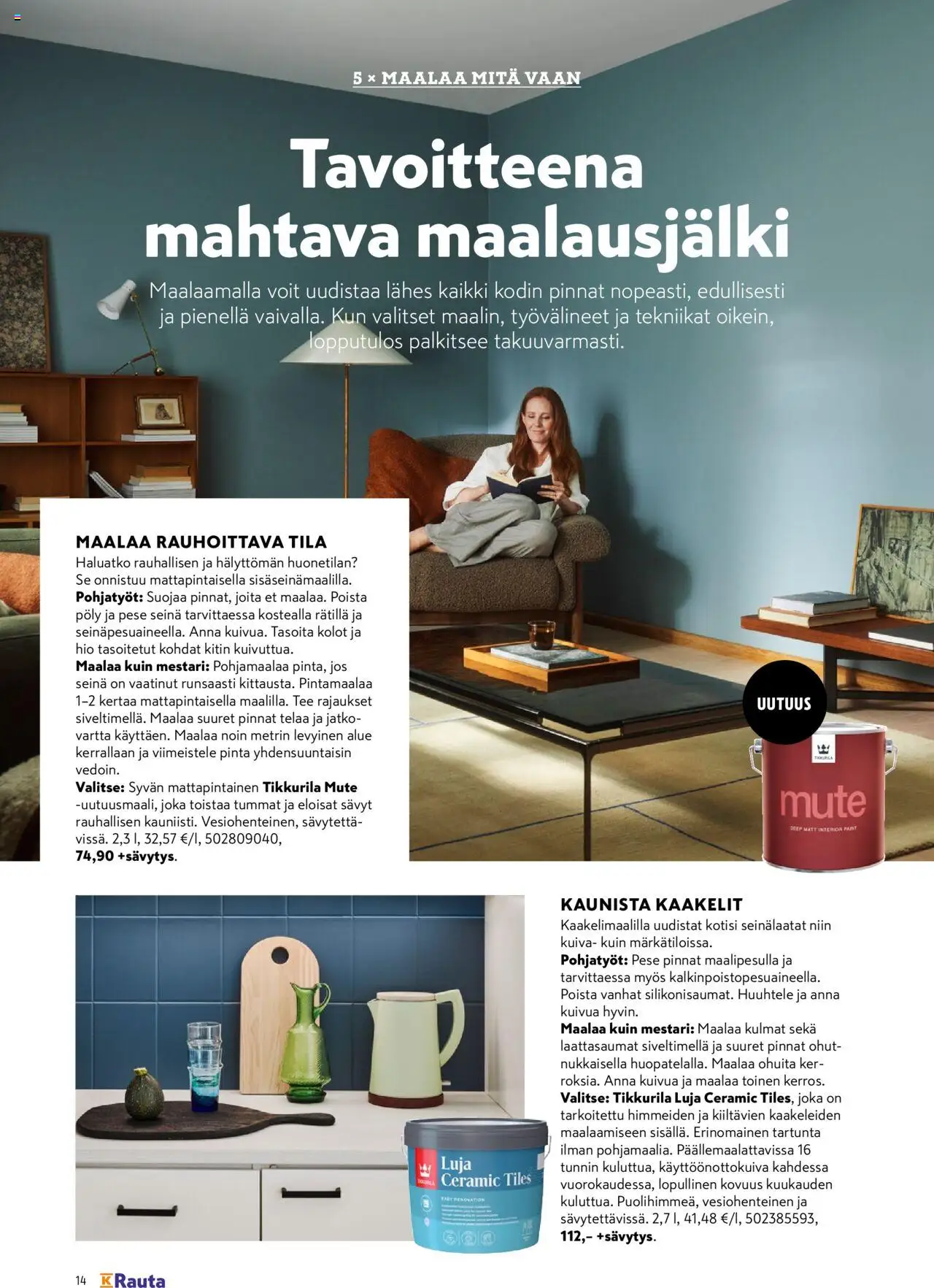 K-Rauta tarjoukset - Remppa-lehteä – voimassa 01.09.2025 alkaen | Sivu: 14 | Tuotteet: Tee