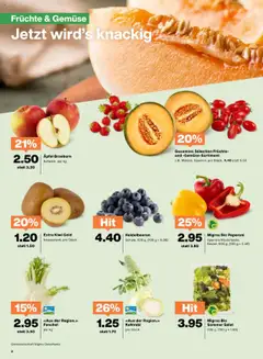 Migros Aktionen ab 24.06.2025 | Seite: 2 | Produkte: Äpfel, Gemüse, Früchte, Apple