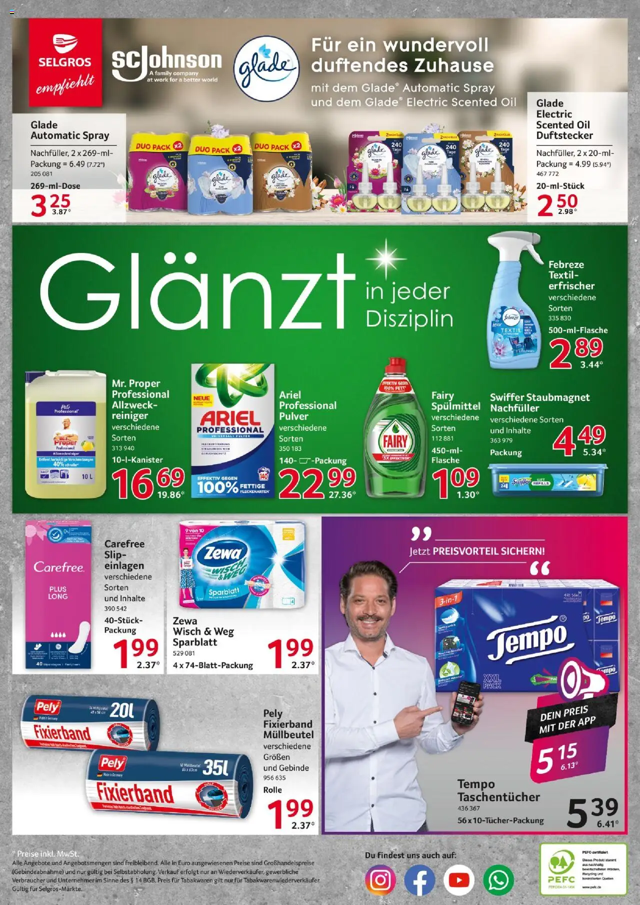 Selgros Prospekt 	 – gültig ab 18.09.2025 | Seite: 24 | Produkte: Ariel, Zewa, Tempo, Swiffer