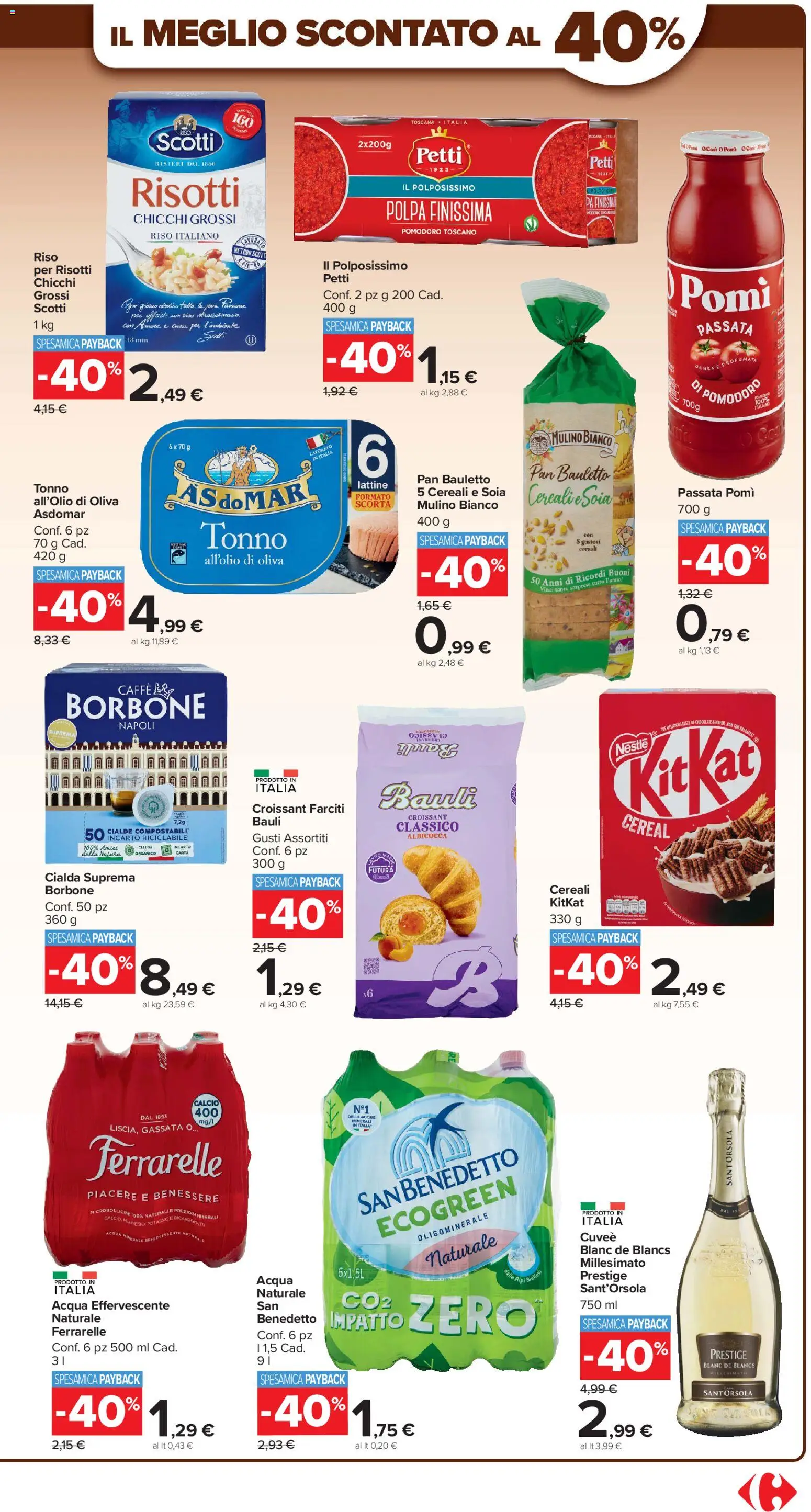 Volantino Carrefour del 02.01.2026 | Pagina: 3 | Prodotti: Riso, Bicarbonato, Acqua, Ferrarelle