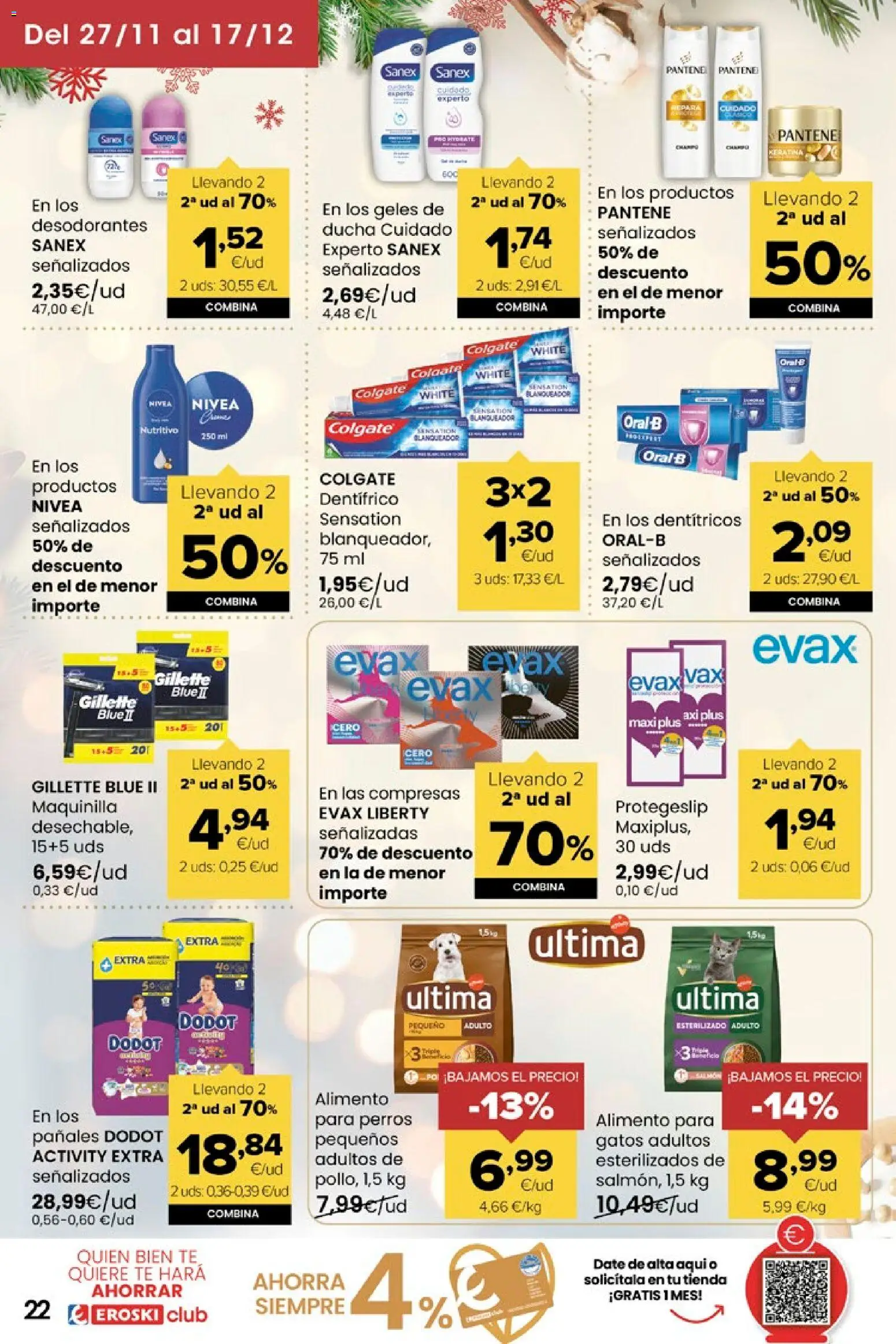 Eroski - Miramos por ti │ válido desde el 27.11.2025 | Página: 22 | Productos: Té, Γλυφιτζούρι, Ducha