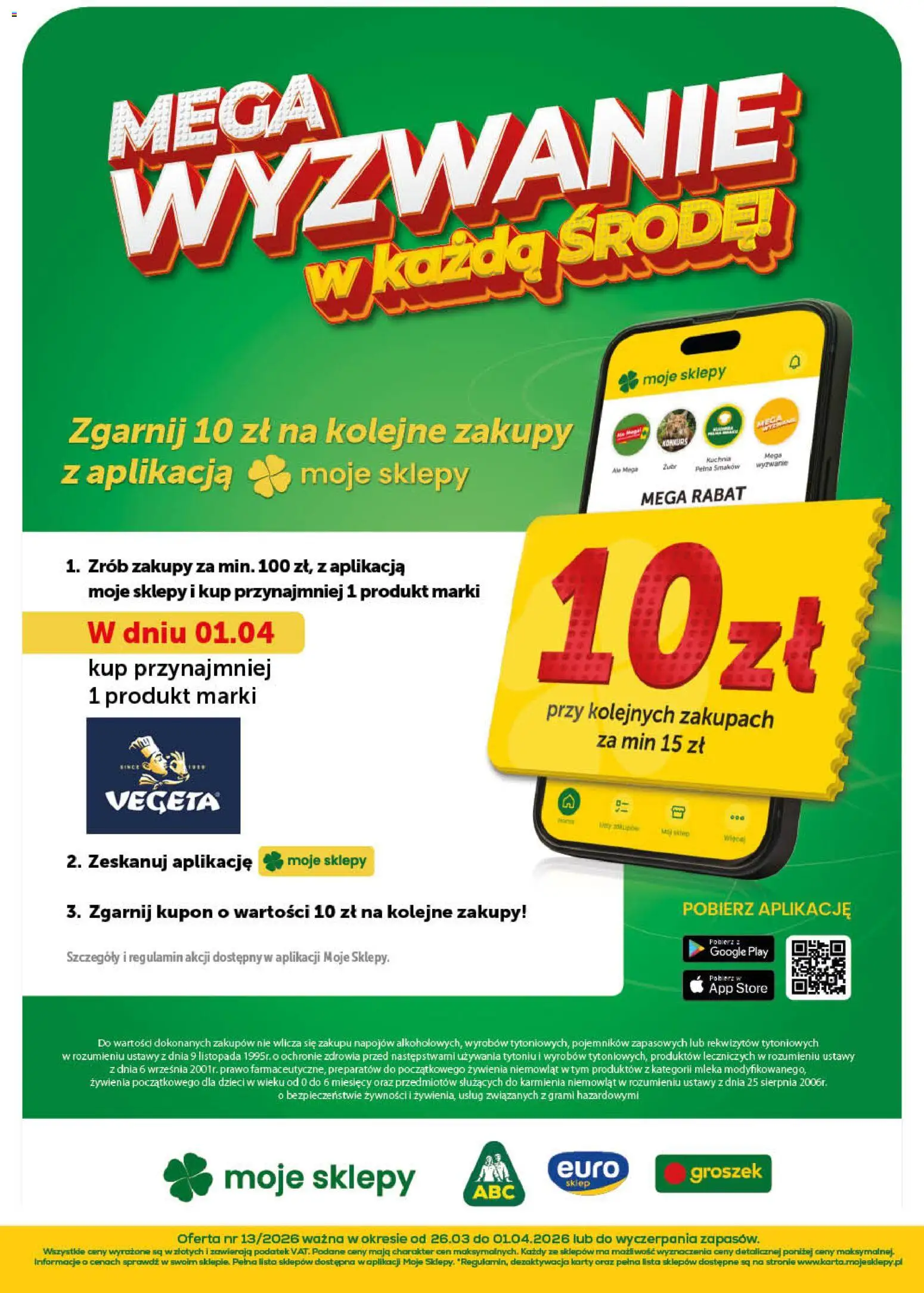 Groszek gazetka - Minimarket od 26.03.2026 | Strona: 16 | Produkty: Groszek, Mleka