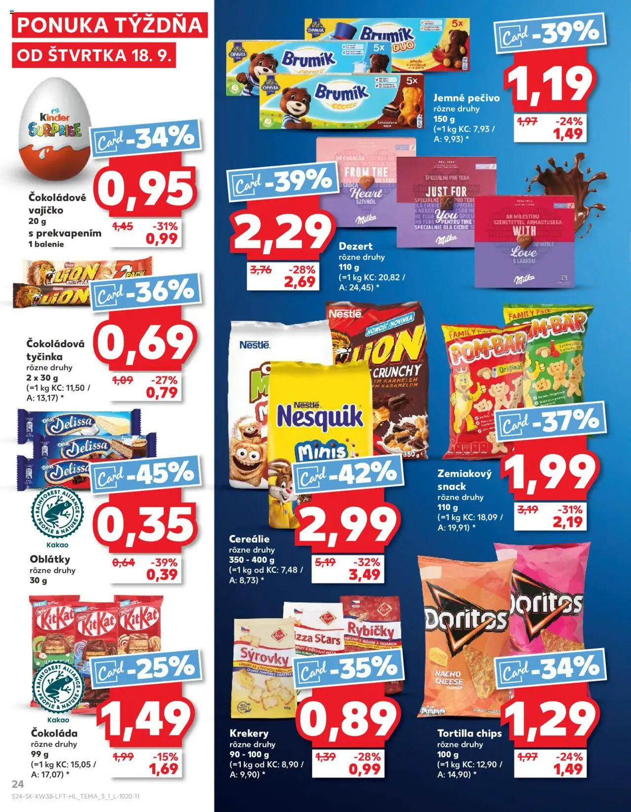 Kaufland SK akciós ujság - amely érvényes a következő dátumtól: 18.09.2025 | Oldal: 24