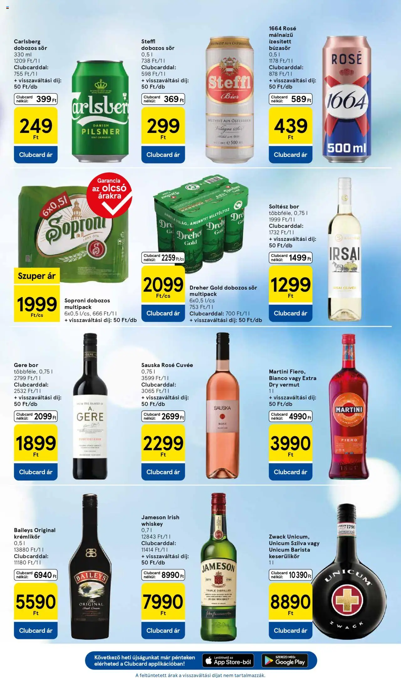 Tesco akciós ujság - amely érvényes a következő dátumtól: 04.09.2025 | Oldal: 23 | Termékek: Whiskey, Szilva, Steffl, Dobozos sör