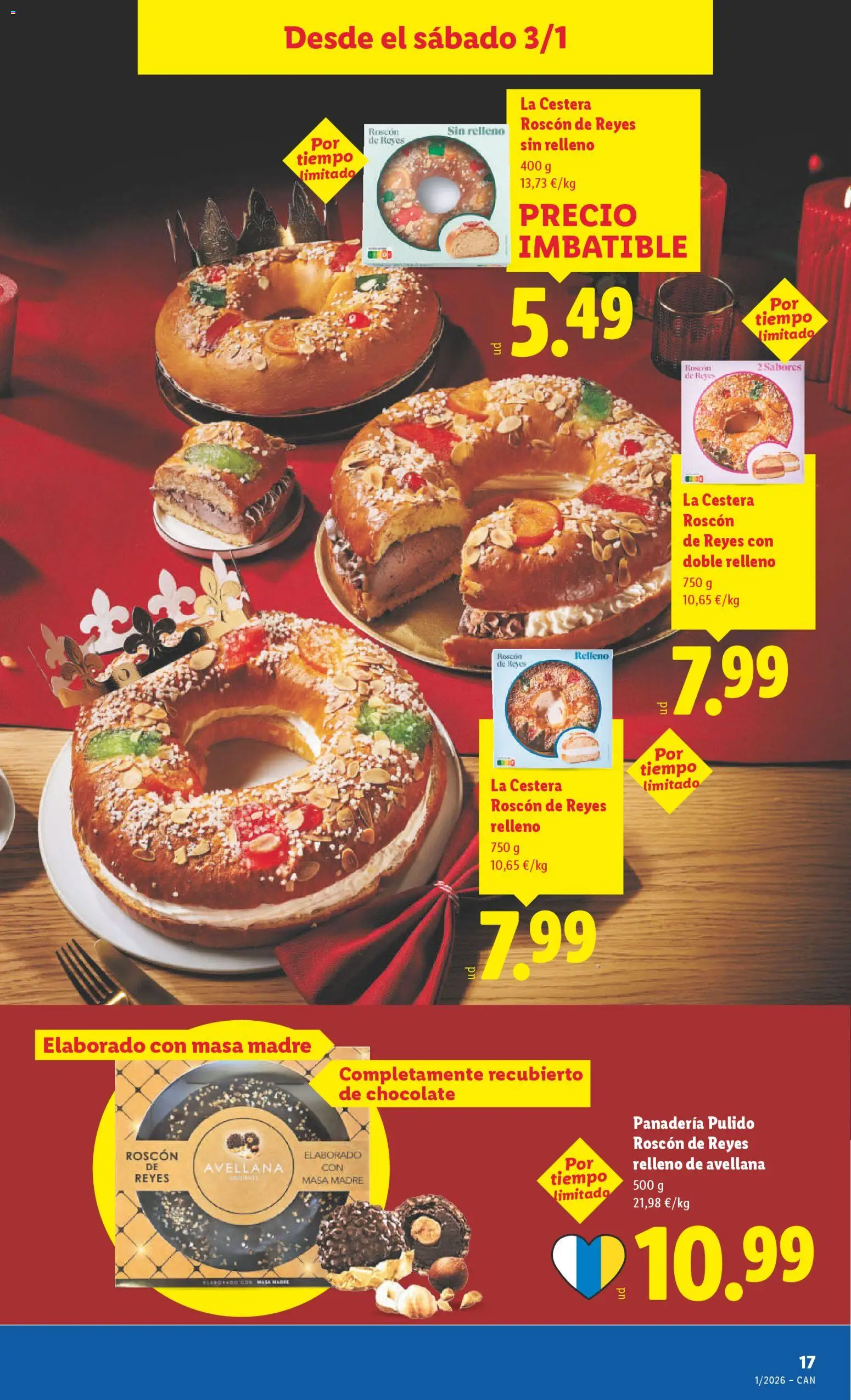 Lidl - Canarias │ válido desde el 29.12.2025 | Página: 31 | Productos: Chocolate, Panadería