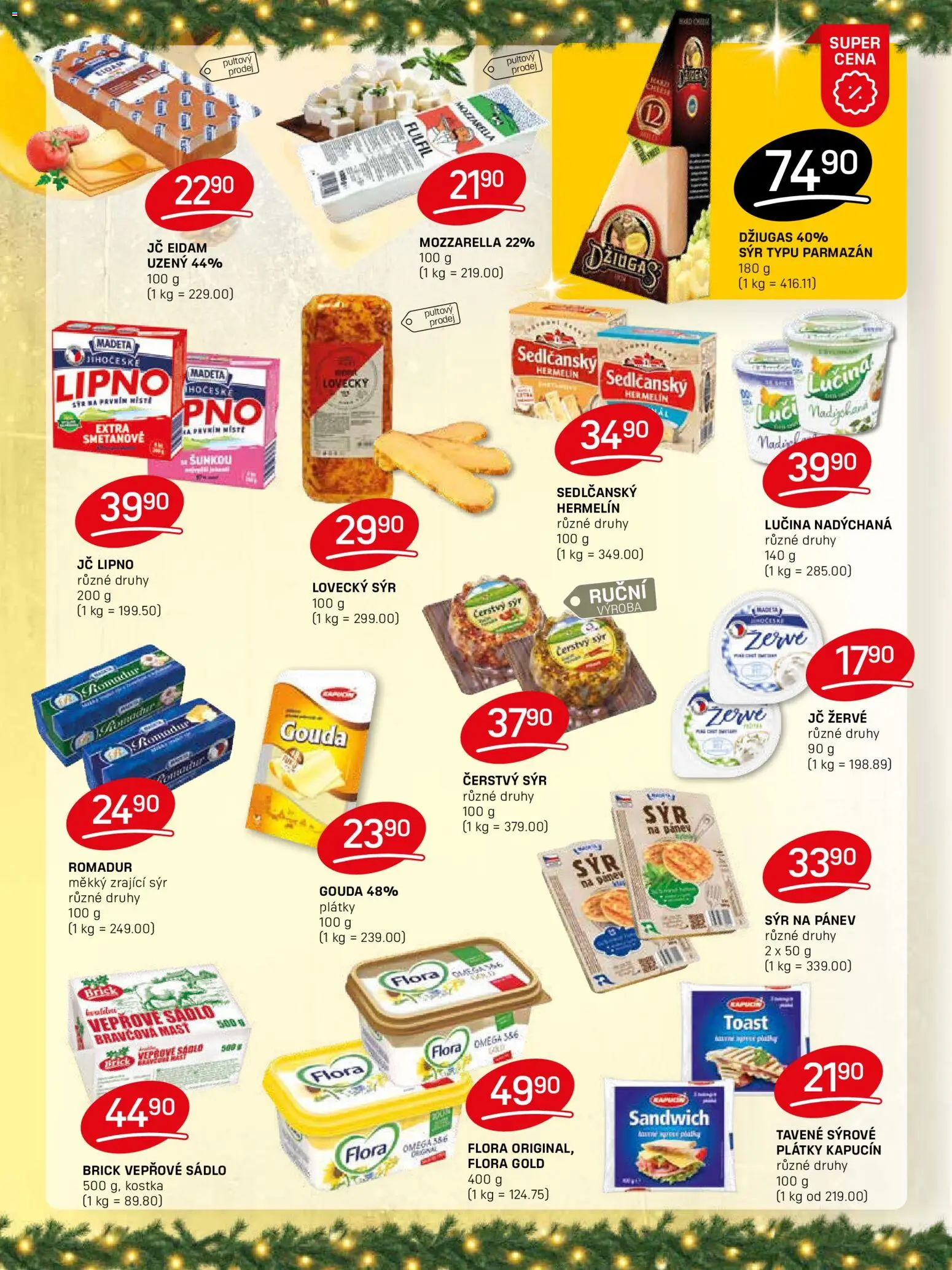 Flop leták od 17.12.2025 | Strana: 4 | Produkty: Sádlo, Gouda, Zrající sýr, Eidam