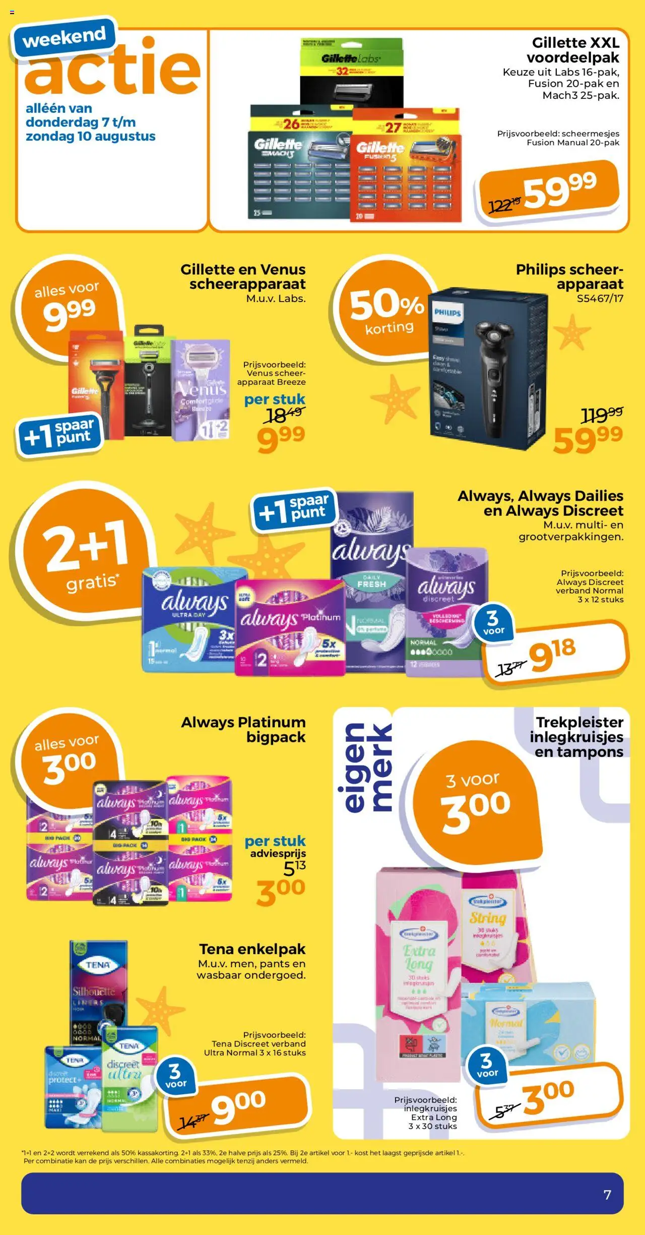  | Pagina: 7 | Producten: Kan, Scheerapparaat, Tampons