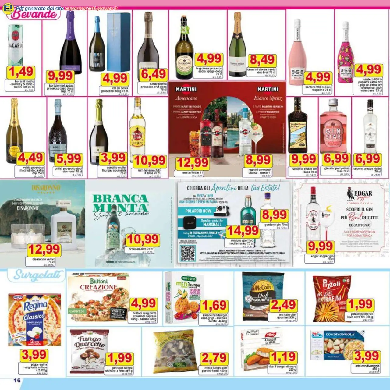 Volantino Pewex del 25.07.2025 | Pagina: 16 | Prodotti: Pompelmo, Carote, Top, Zucca