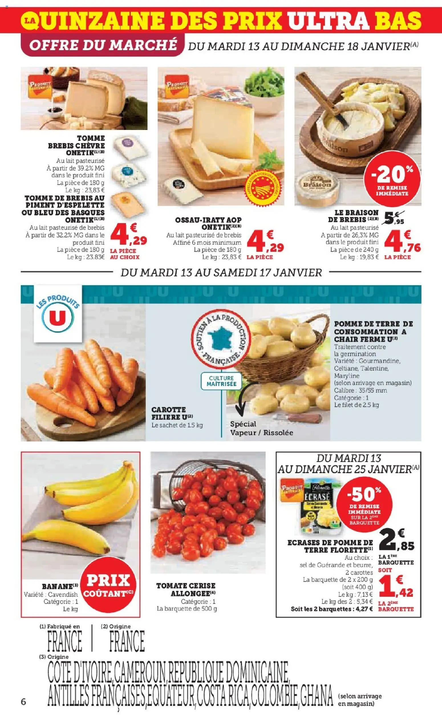 {H1} | Page: 6 | Produits: Pomme, Pomme de terre, Pomme de terre de consommation, Piment d'espelette