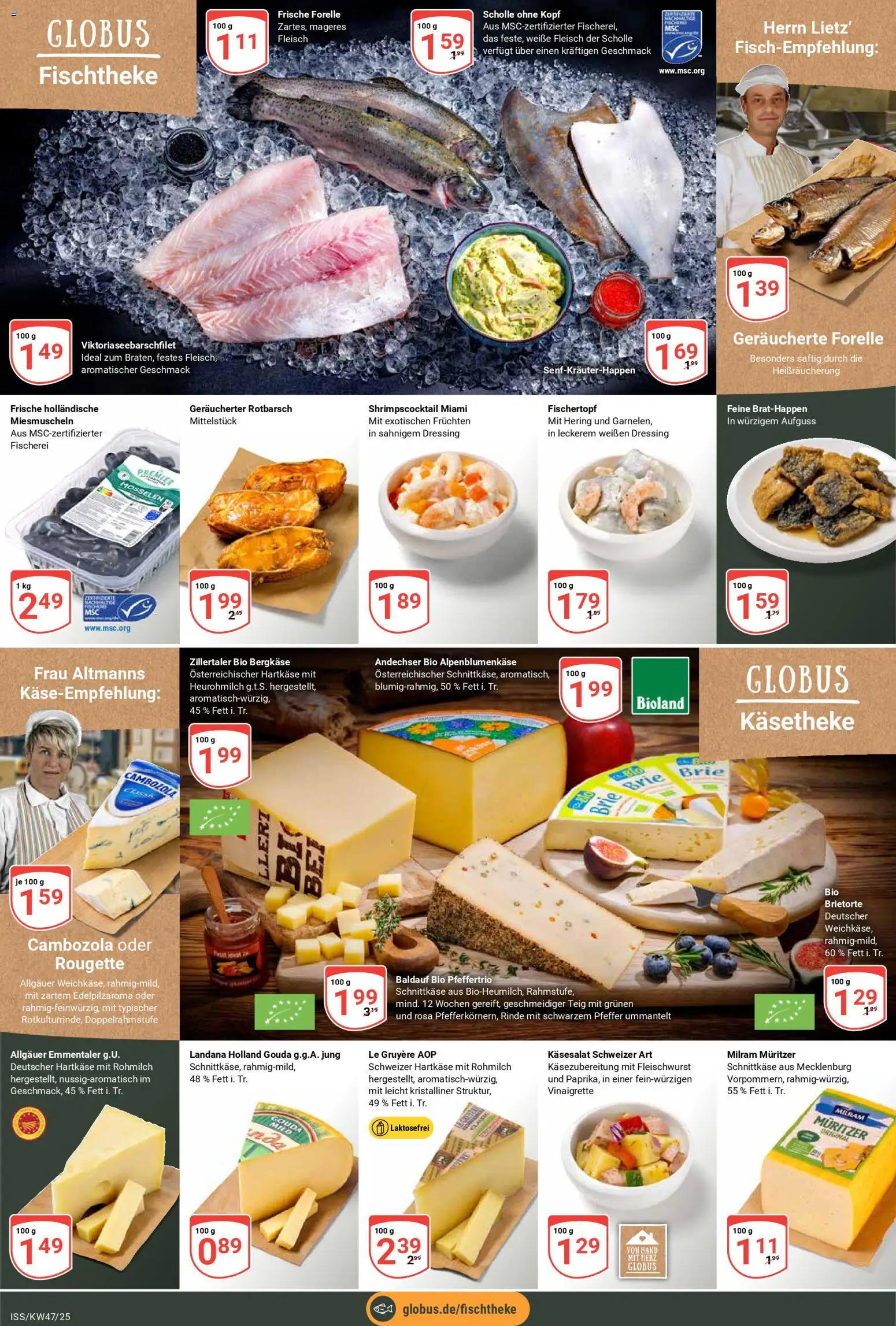 Globus Prospekt 	 – gültig ab 17.11.2025 | Seite: 7 | Produkte: Gouda, Milram, Pfeffer, Fleisch