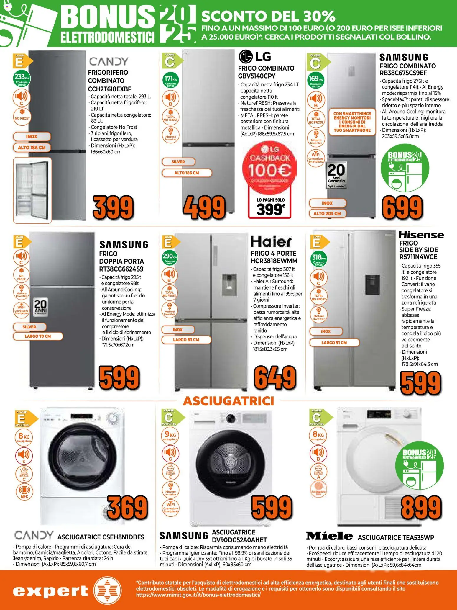 Volantino Iperal del 17.11.2025 | Pagina: 26 | Prodotti: Smartphone, Frigorifero, Miele, Samsung