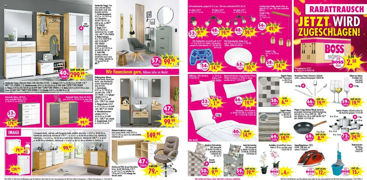 SB Möbel Boss Prospekt 	 – gültig ab 14.03.2026 | Seite: 6 | Produkte: Kissen, Kommode, Stuhl, Spiegel