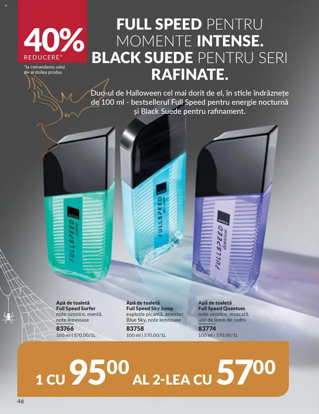 Noul catalog Avon – valabil de la 14.10.2025 | Pagină: 46 | Produse: Toaletă, Apă de toaletă, Ulei, Apă