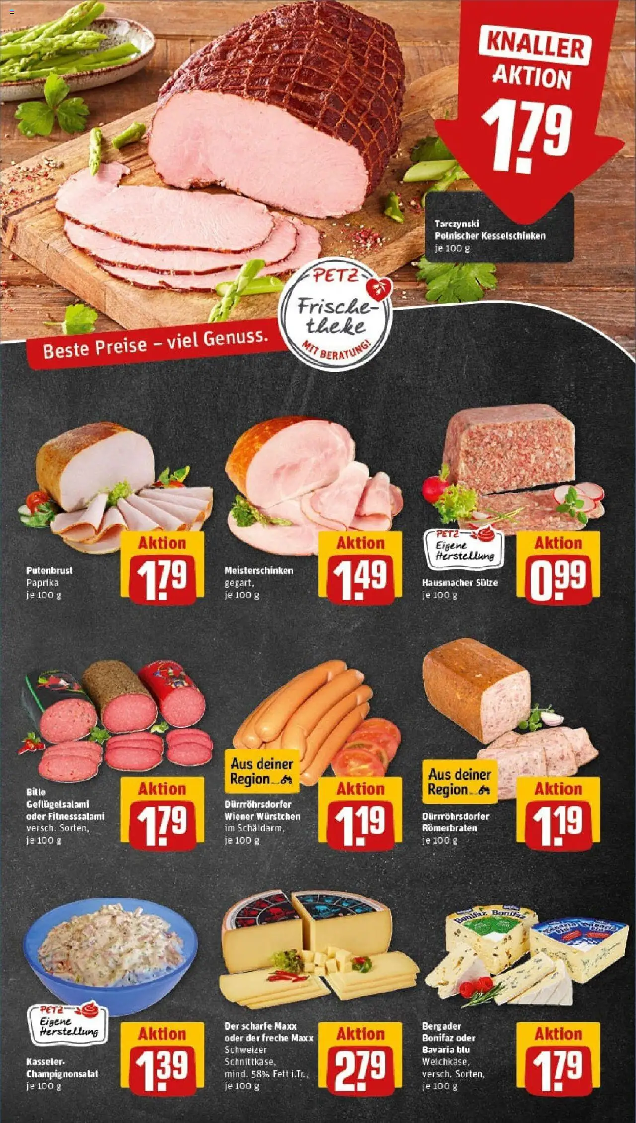 Rewe prospekt Pulsnitz	 - gültig ab dem 24.08.2025 | Seite: 9 | Produkte: Wiener wurstchen, Paprika, Salami