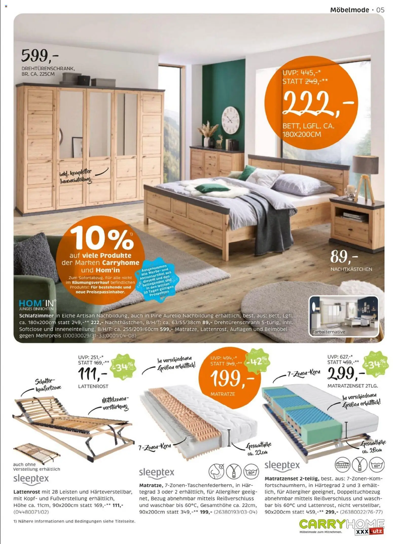 XXXLutz Carry Home gültig ab 05.01.2025 | Seite: 5 | Produkte: Matratze, Lattenrost