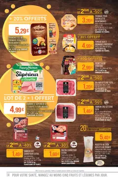 Match Supermarché - Prévisualisation de Match Supermarché - C'est tous les jours le marché valide à partir de 25.11.2025 | Page: 14 | Produits: Fromage à raclette, Fromage, Salami, Fromage pour tartiflette