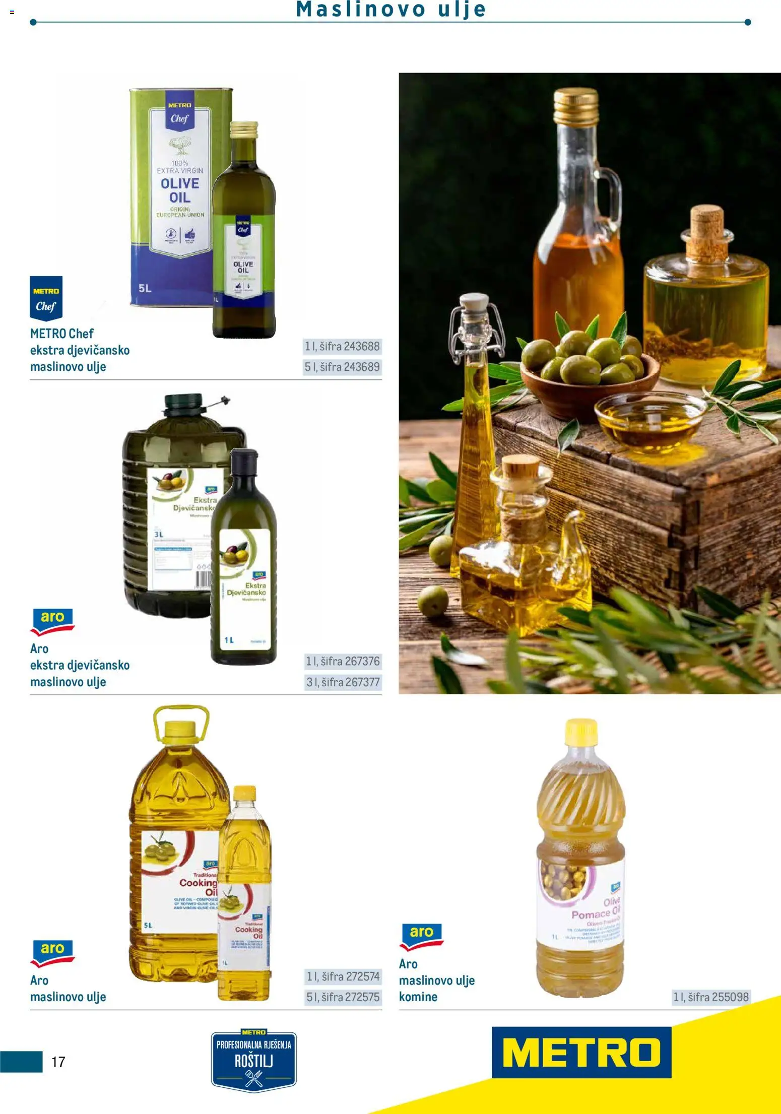 Metro katalog | vrijedi od 05.03.2026 | Stranica: 17 | Proizvodi: Roštilj, Ulje, Maslinovo ulje