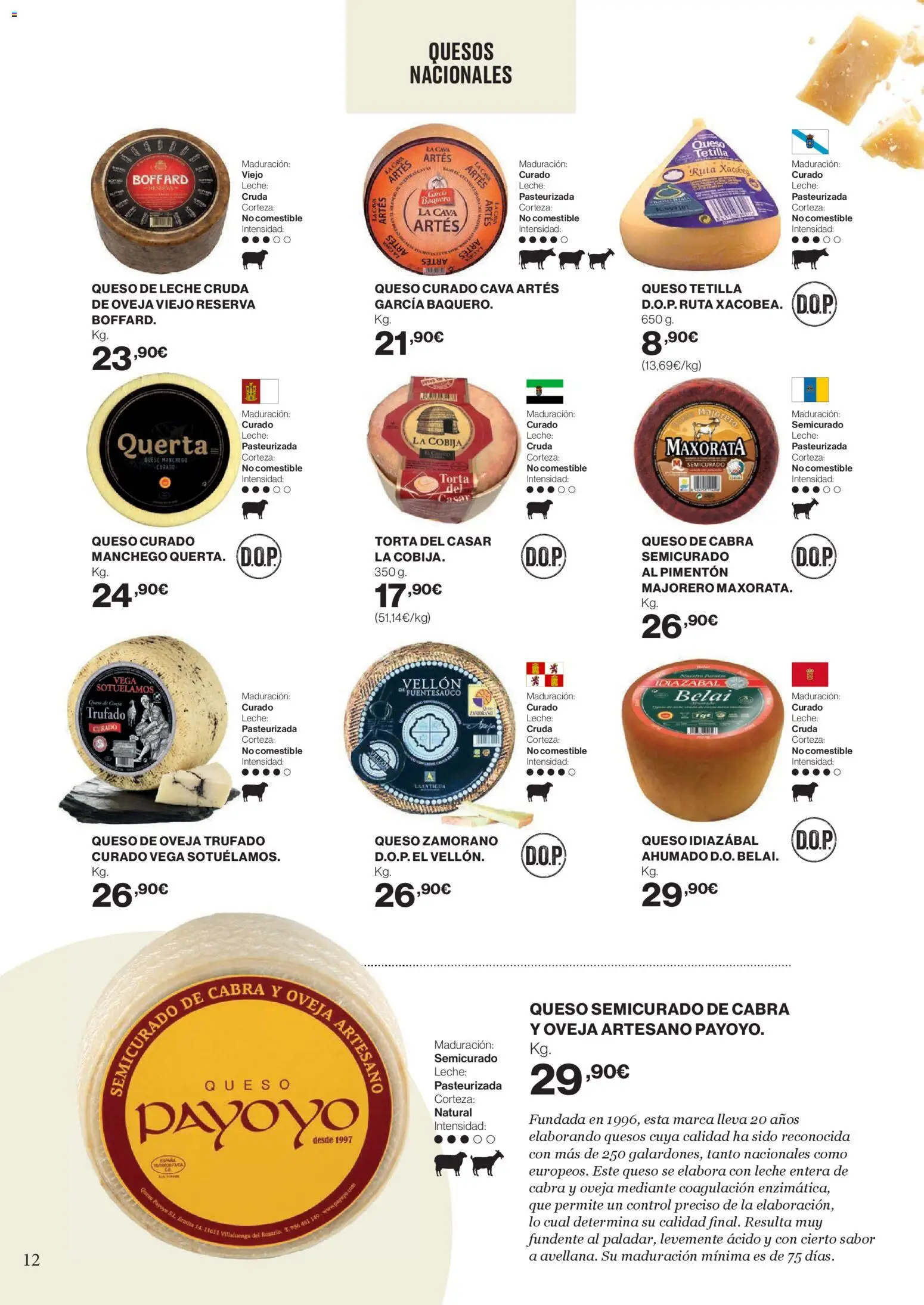 Hipercor - Mucho más para ti │ válido desde el 26.02.2026 | Página: 12 | Productos: Leche entera, Queso, Cama, Cobija