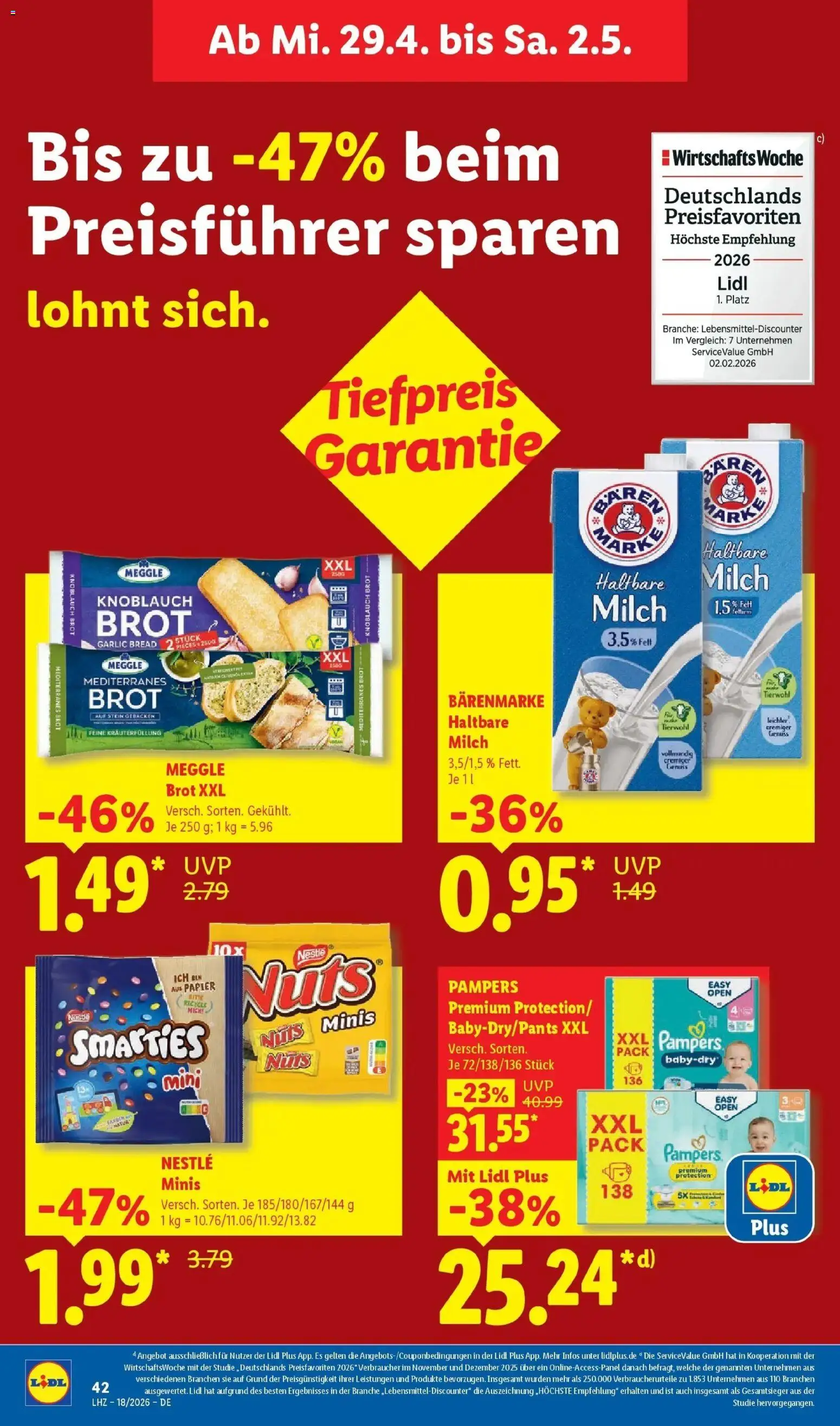 Lidl Německo leták od 27.04.2026 | Strana: 62 | Produkty: Pampers