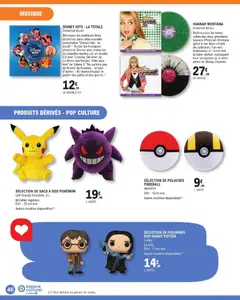 E.Leclerc - Prévisualisation de SÉLECTION DE PELUCHES POKEBALL, Dim : 12cm env. Autres modèles disponibles (1) valide à partir de 31.03.2026 | Page: 46 | Produits: Figurines, Thé