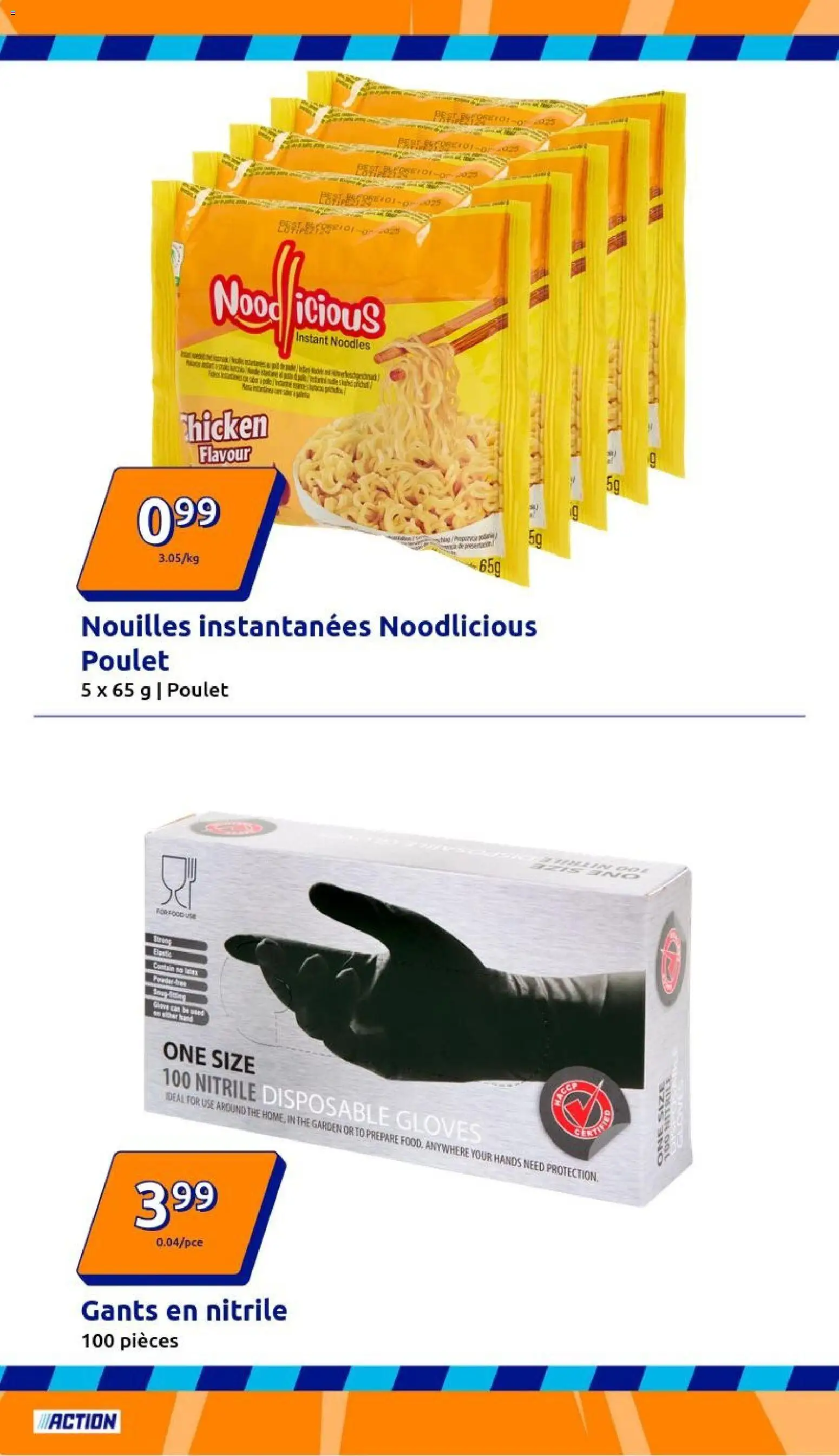 {H1} | Page: 8 | Produits: Nouilles instantanées, Thé, Nouilles, Gants
