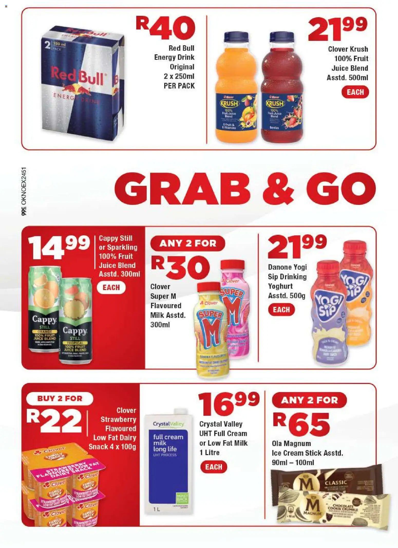New OK Foods catalogue – valid from 05.01.2026 | Page: 2 | Products: Yoghurt, Chocolate, Juice, Cream
