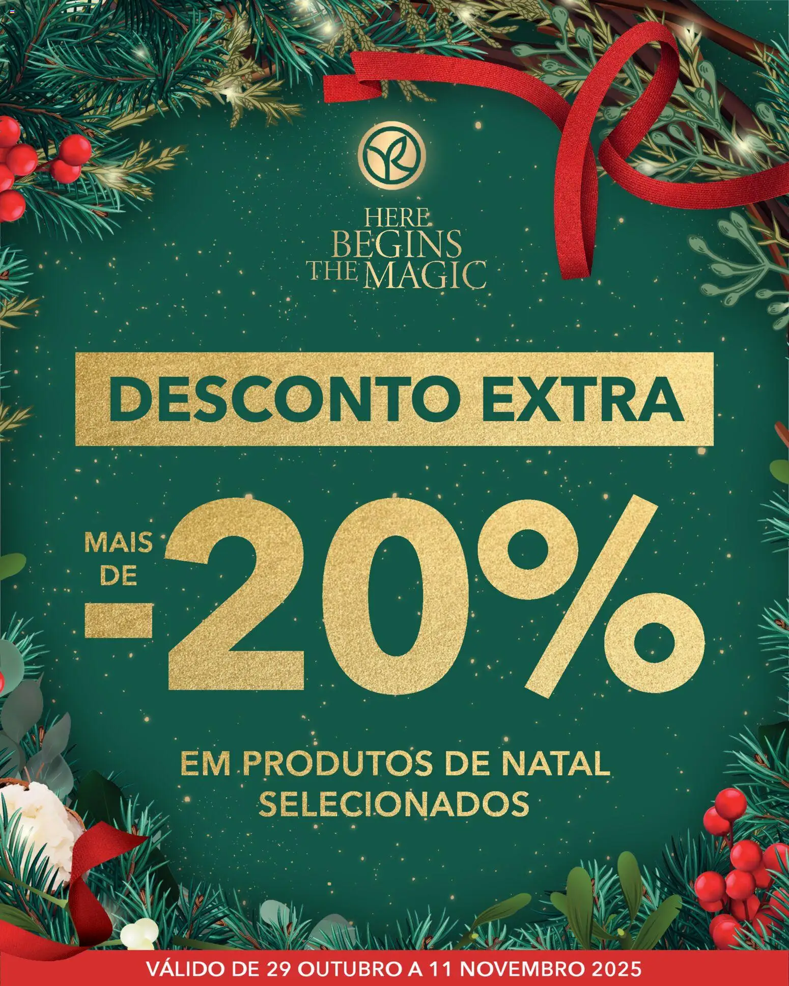 Yves Rocher - Desconto extra natal │ válido de 29.10.2025 | Página: 1