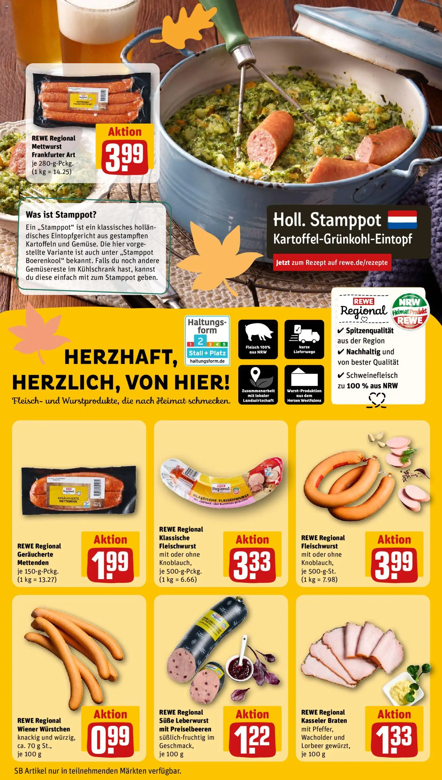 Rewe ihr Kaufpark Prospekt 	 – gültig ab 03.11.2025 | Seite: 11 | Produkte: Wiener wurstchen, Kühlschrank, Kartoffeln, Schweinefleisch