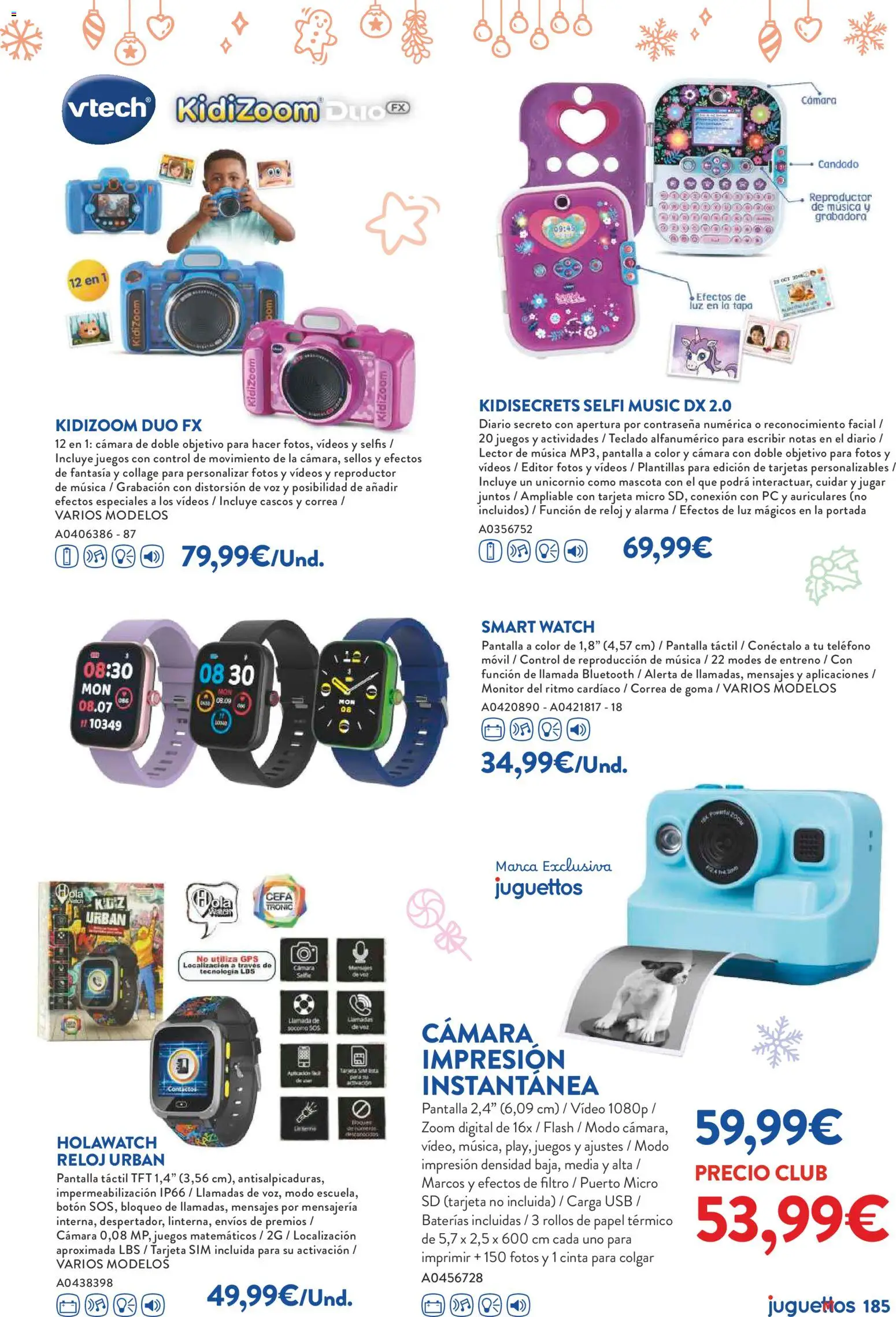 Juguettos catálogo Navidad │ válido desde el 27.10.2025 | Página: 185 | Productos: Teléfono, Reloj, Monitor, Video