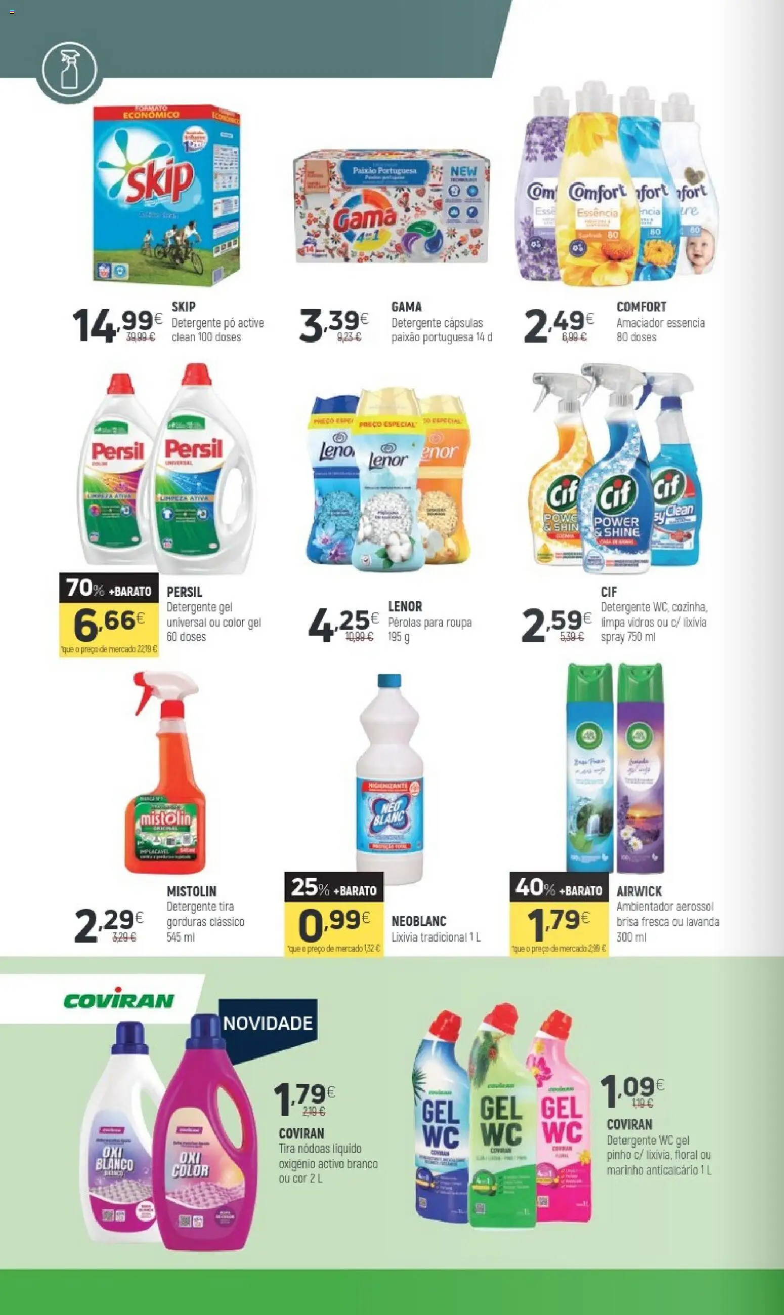Coviran folheto │ válido de 21.04.2026 | Página: 18 | Produtos: Pó, Detergente, Limpa vidros, Persil