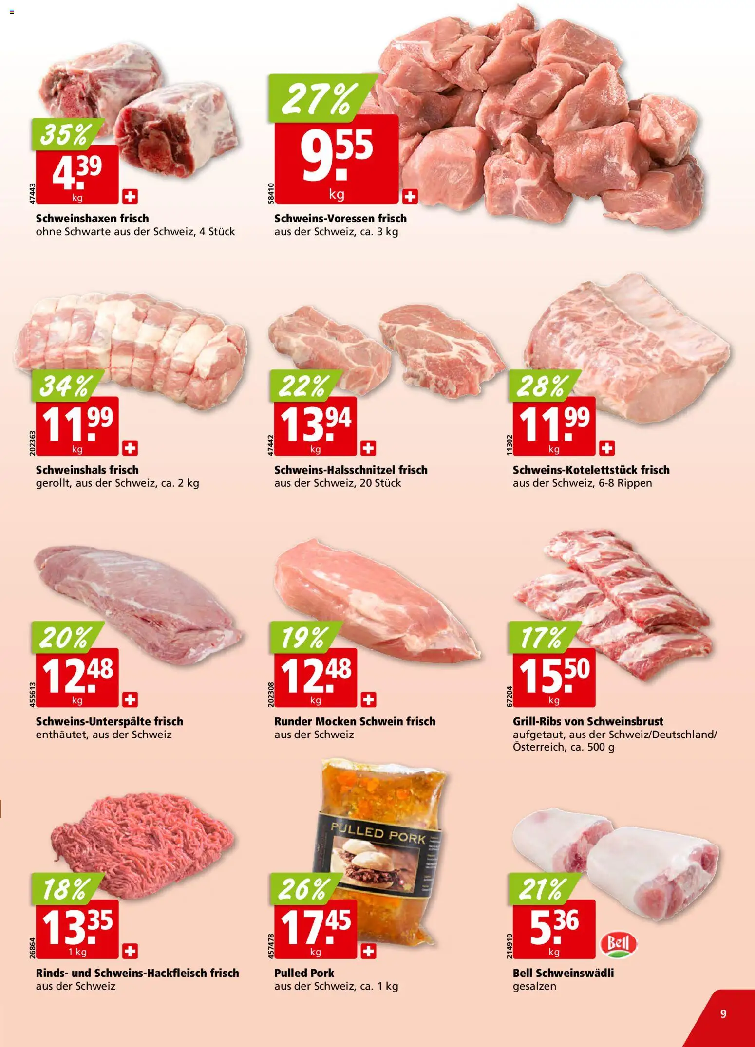 Aligro Aktionen Schlieren, Gossau SG, Frauenfeld, Rapperswil-Jona, Sargans, Bern, Brüttisellen, Pratteln, Emmen, Spreitenbach – gültig ab 17.11.2025 | Seite: 9