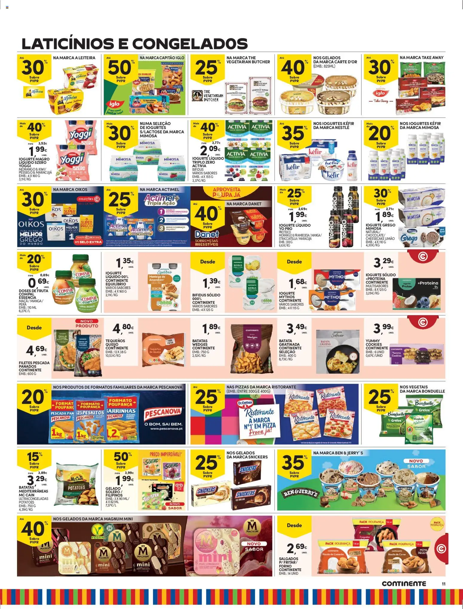 Continente - Madeira │ válido de 25.11.2025 | Página: 11 | Produtos: Pescada, Gelado, Iogurte, Proteina
