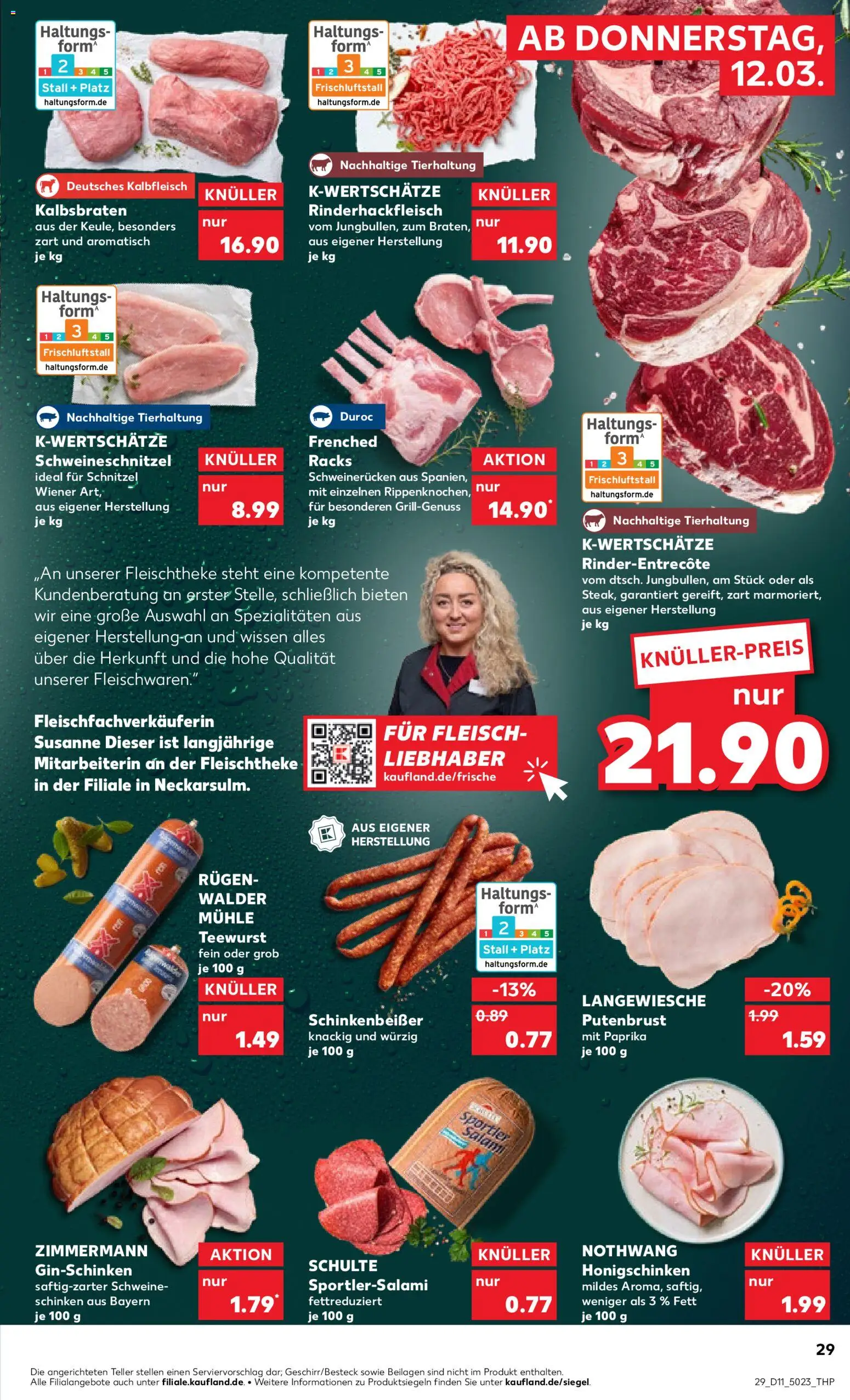 Kaufland Prospekt Völklingen	 – gültig ab 12.03.2026 | Seite: 29 | Produkte: Mühle, Schnitzel, Schinken, Fleisch