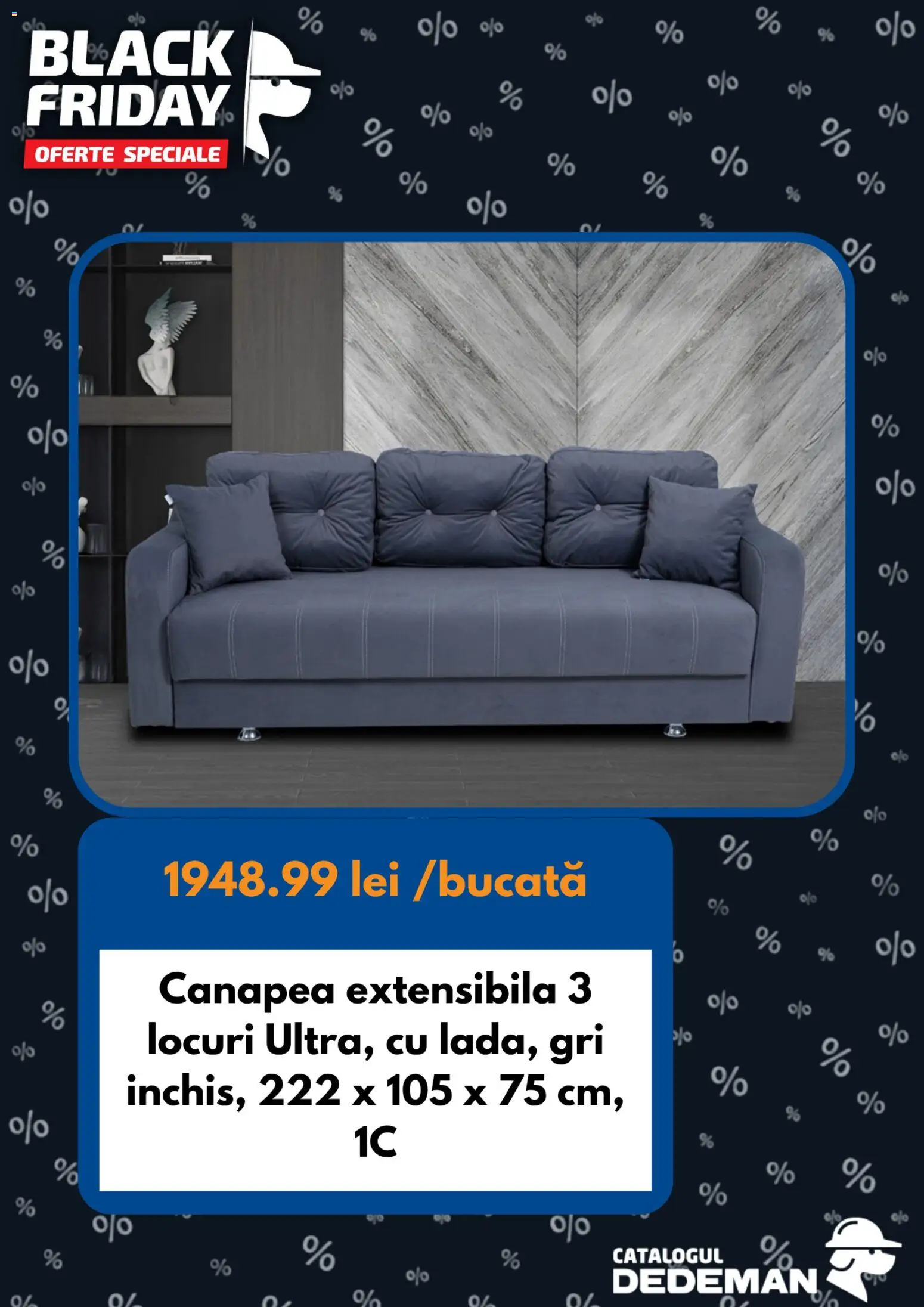 Noul catalog Dedeman – valabil de la 07.11.2025 | Pagină: 2 | Produse: Canapea