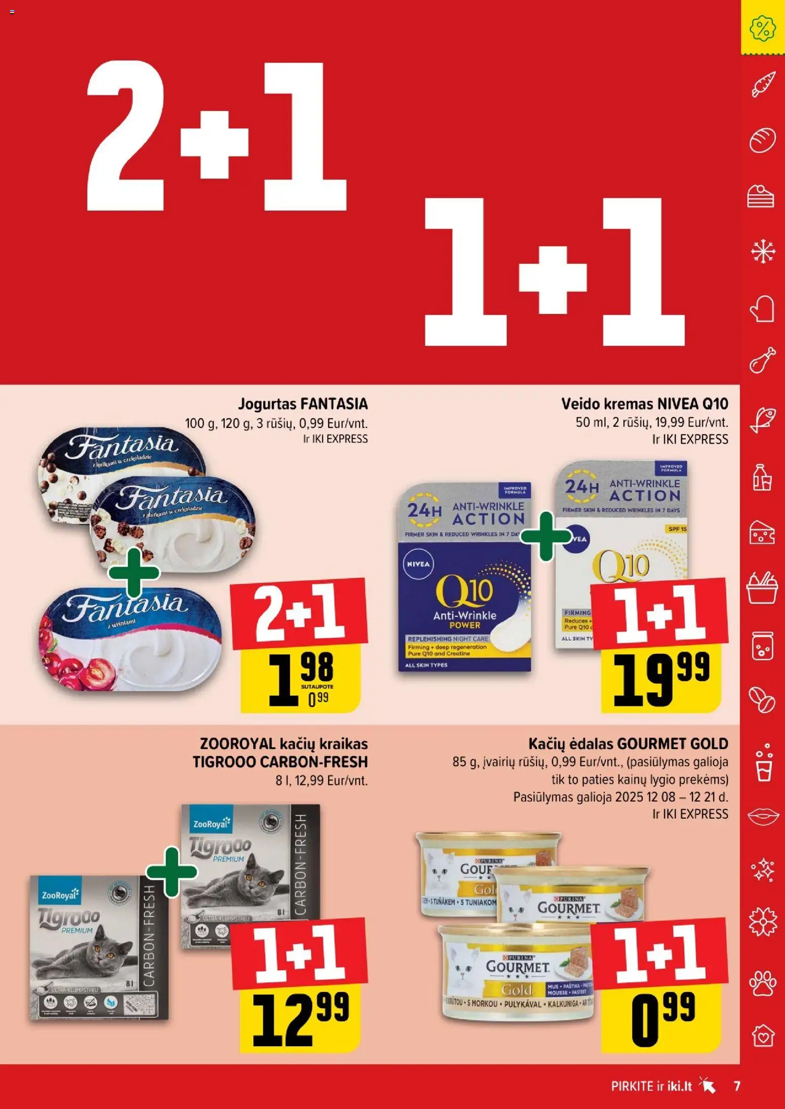 IKI akcijos nuo 15.12.2025 | Puslapis: 7 | Prekių: Kremas, Jogurtas