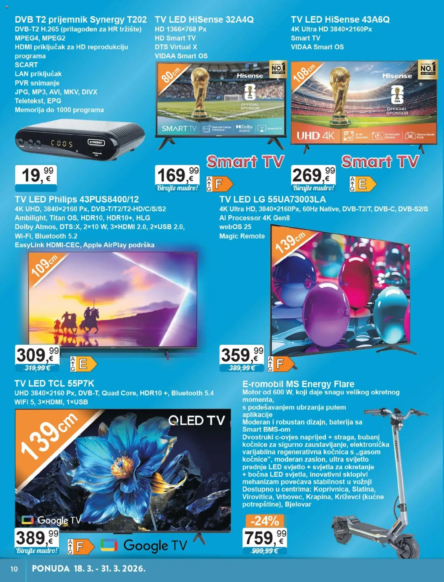 KTC katalog | vrijedi od 18.03.2026 | Stranica: 6 | Proizvodi: Baterija, Smart TV, Tv, Audio