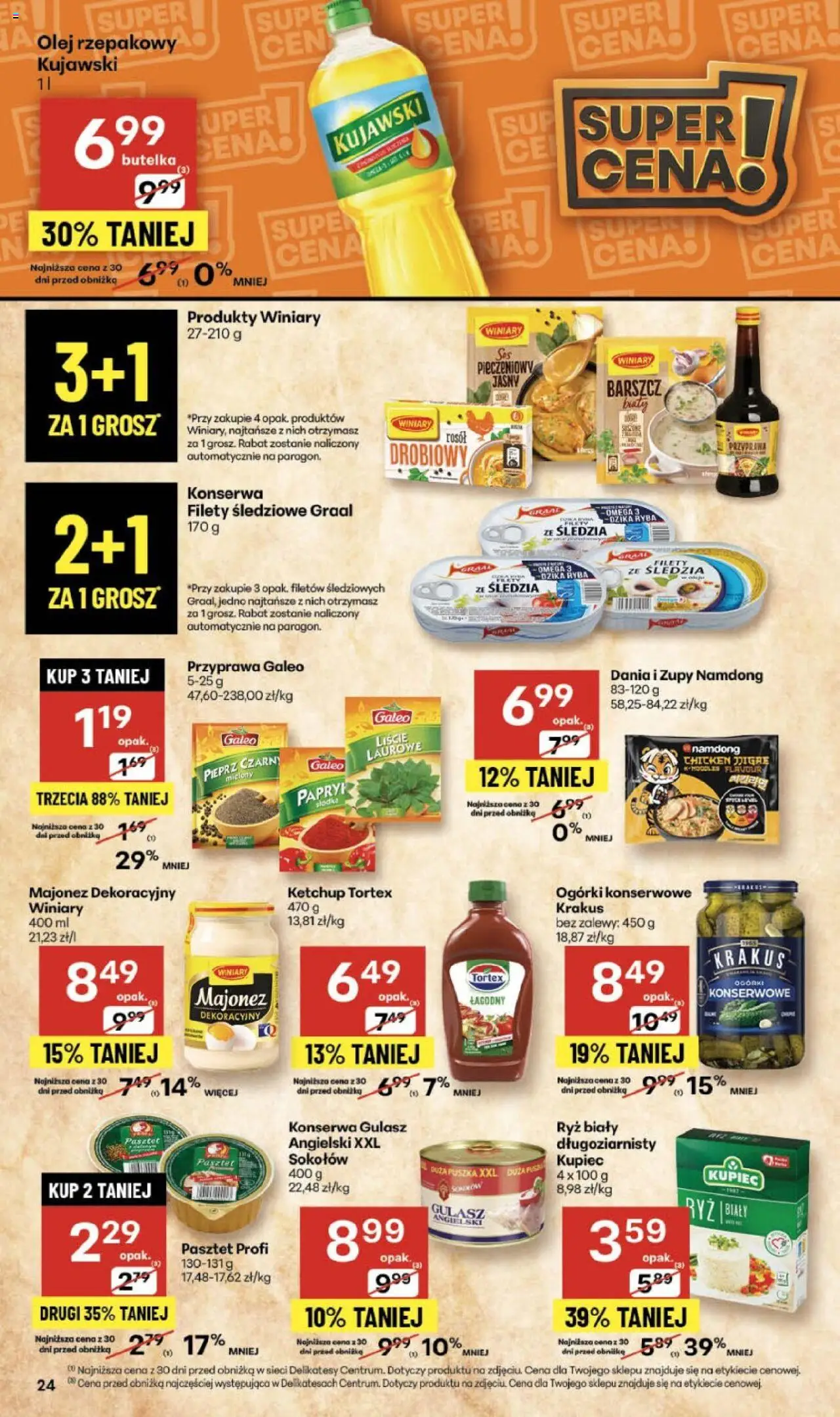 Delikatesy Centrum Gazetka - Sklepy Własne od 23.10.2025 | Strona: 24 | Produkty: Ketchup, Ketchup tortex, Ryba, Ogórki konserwowe