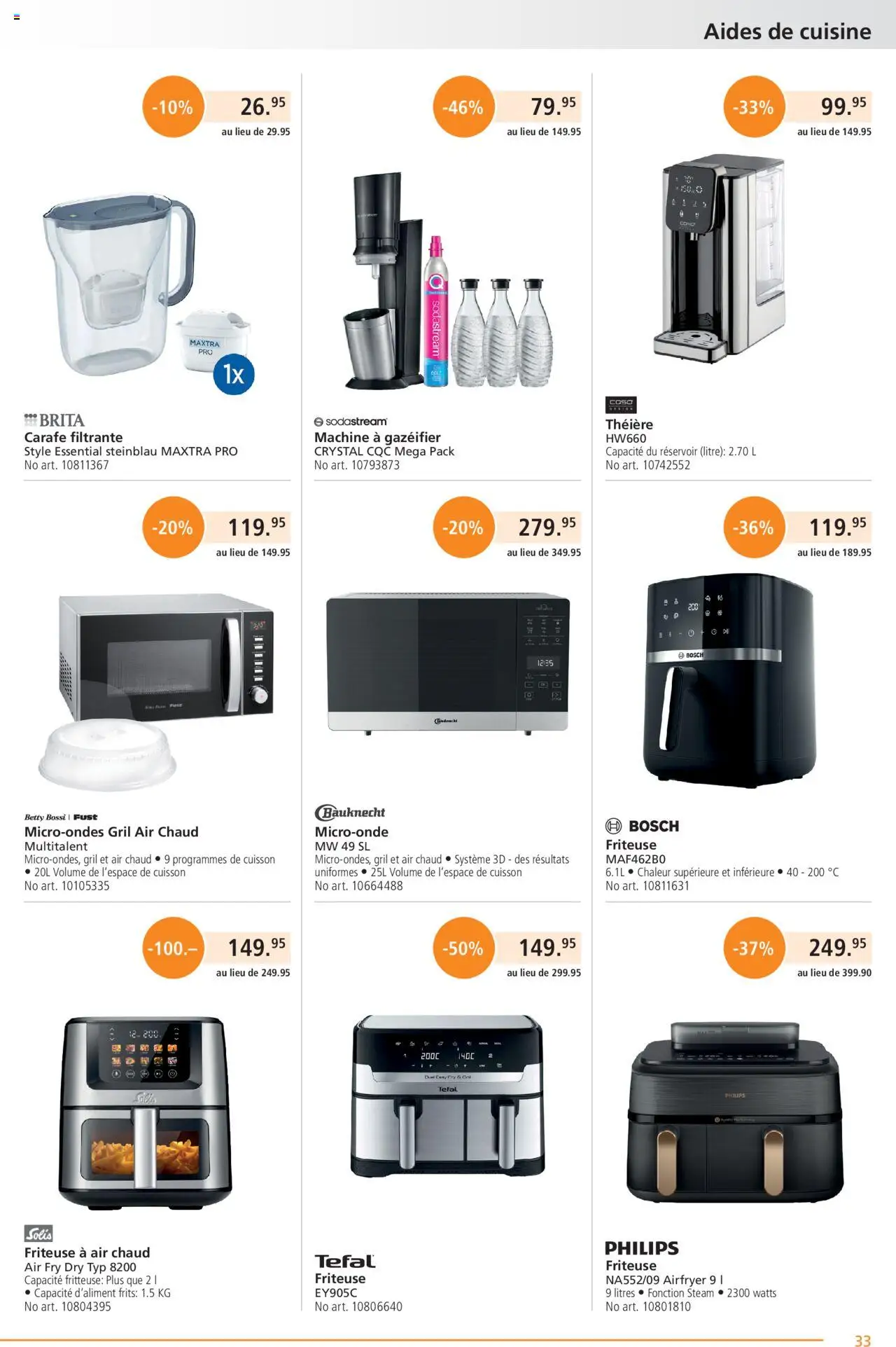 Fust Aktionen FR ab 25.08.2025 | Seite: 33 | Produkte: Friteuse, Fritteuse, Bosch, Philips